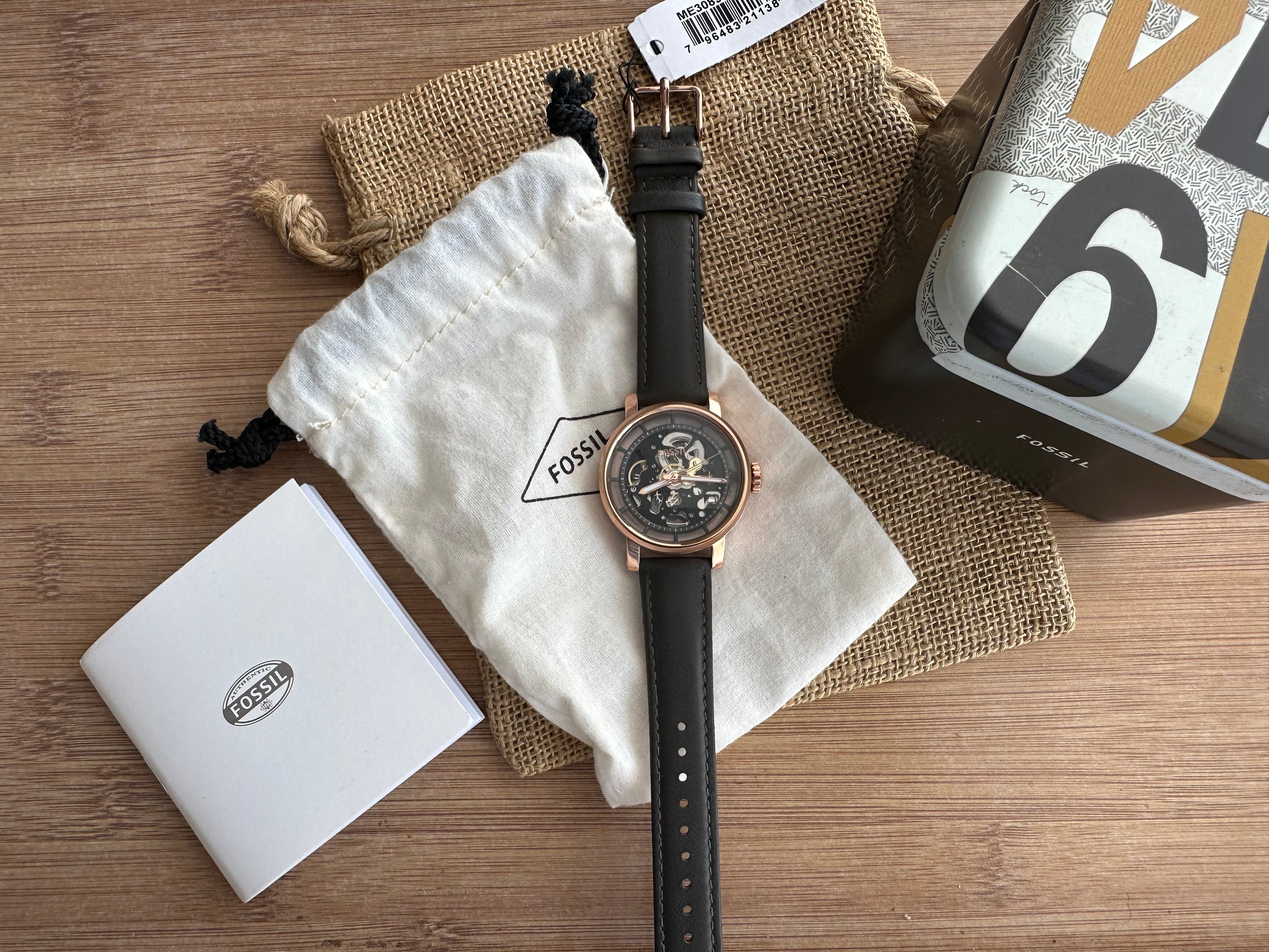 Ceas Fossil Boyfriend 38mm diametrul - Automatic curea de piele - ME3089