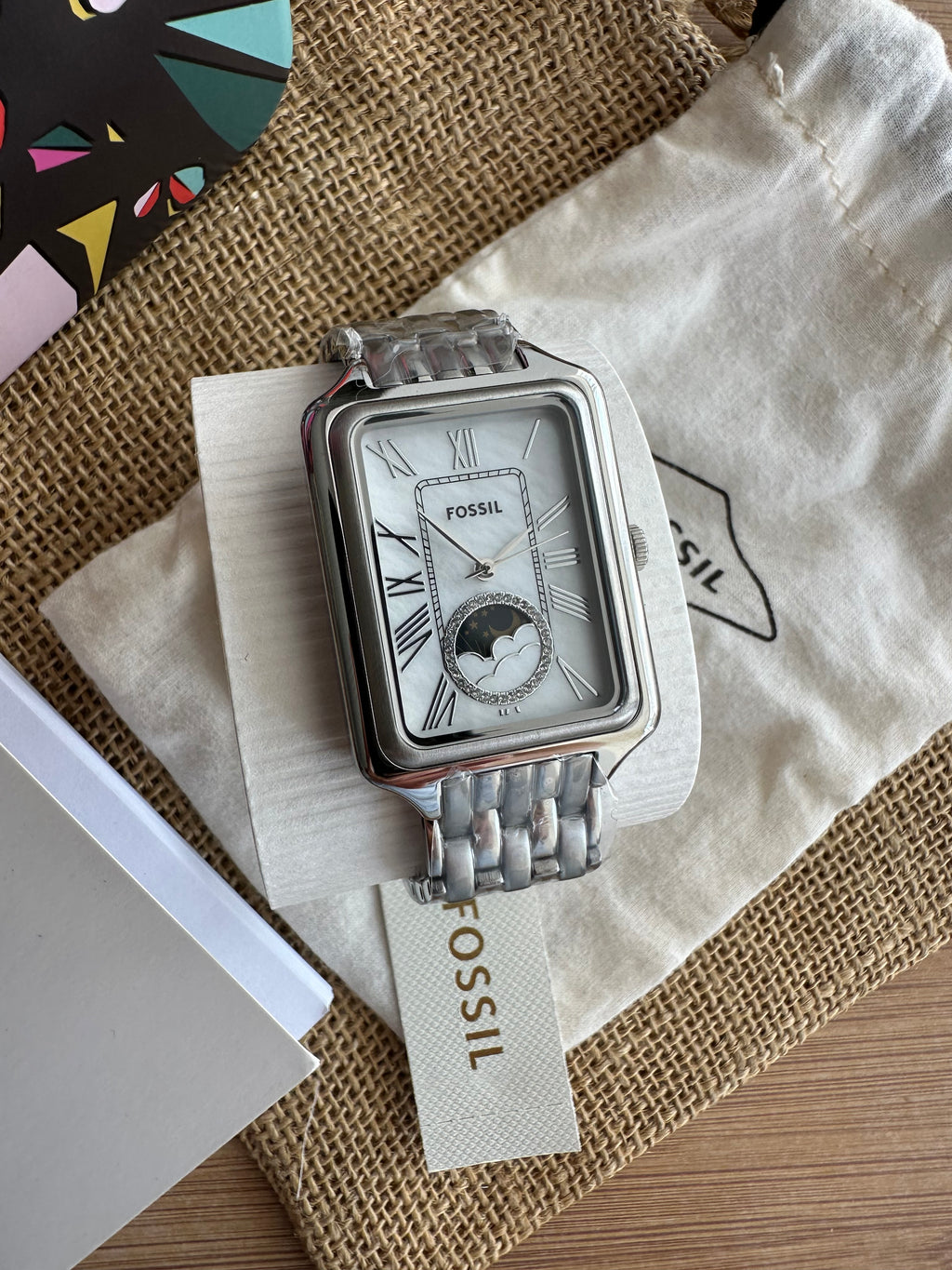 Ceas Fossil Raquel Sun Moon 29mm - Silver
