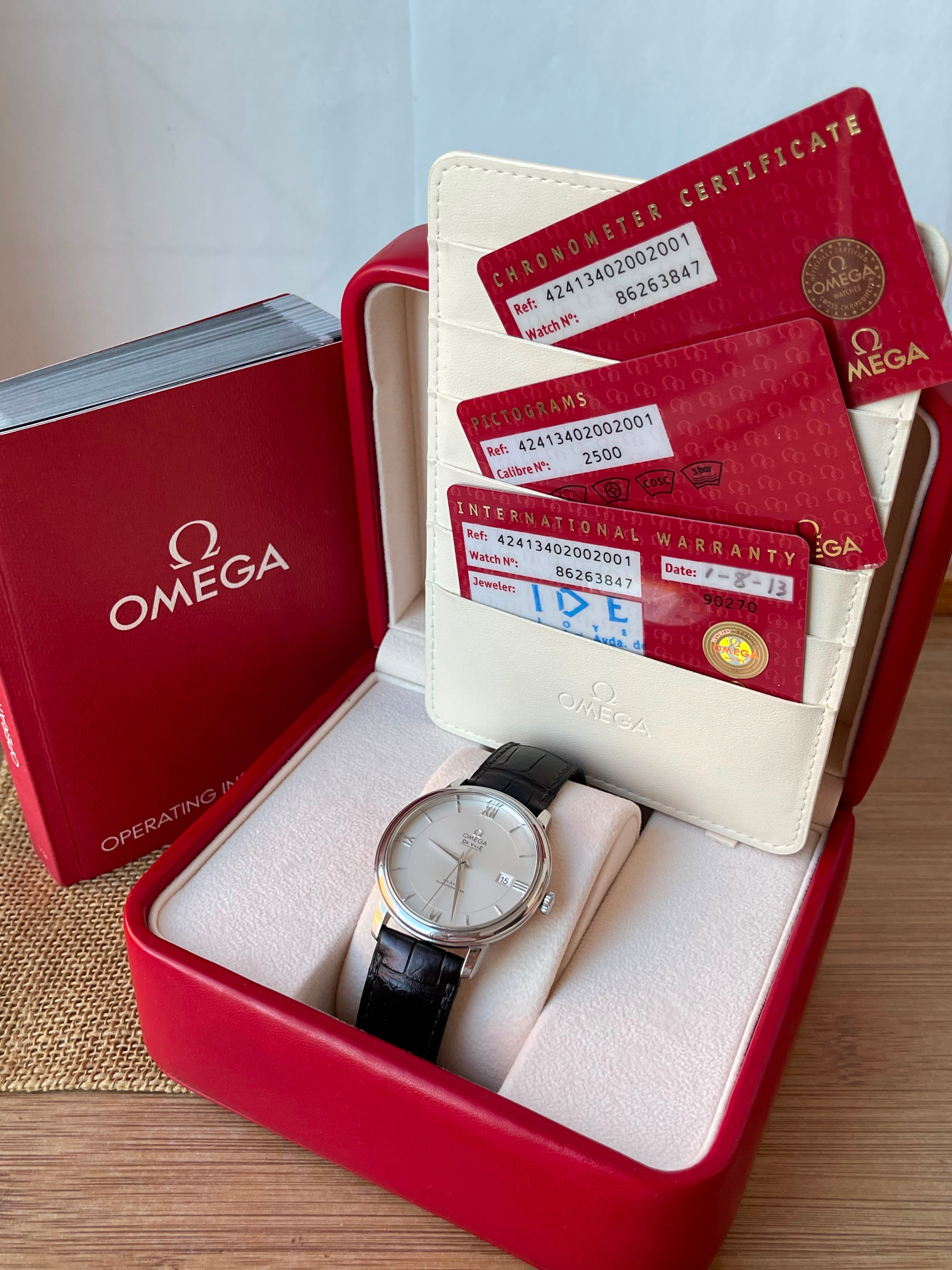 Omega De Ville Prestige Automatic 39.5mm Co-Axial Ref. 424.13.40.20.02.001