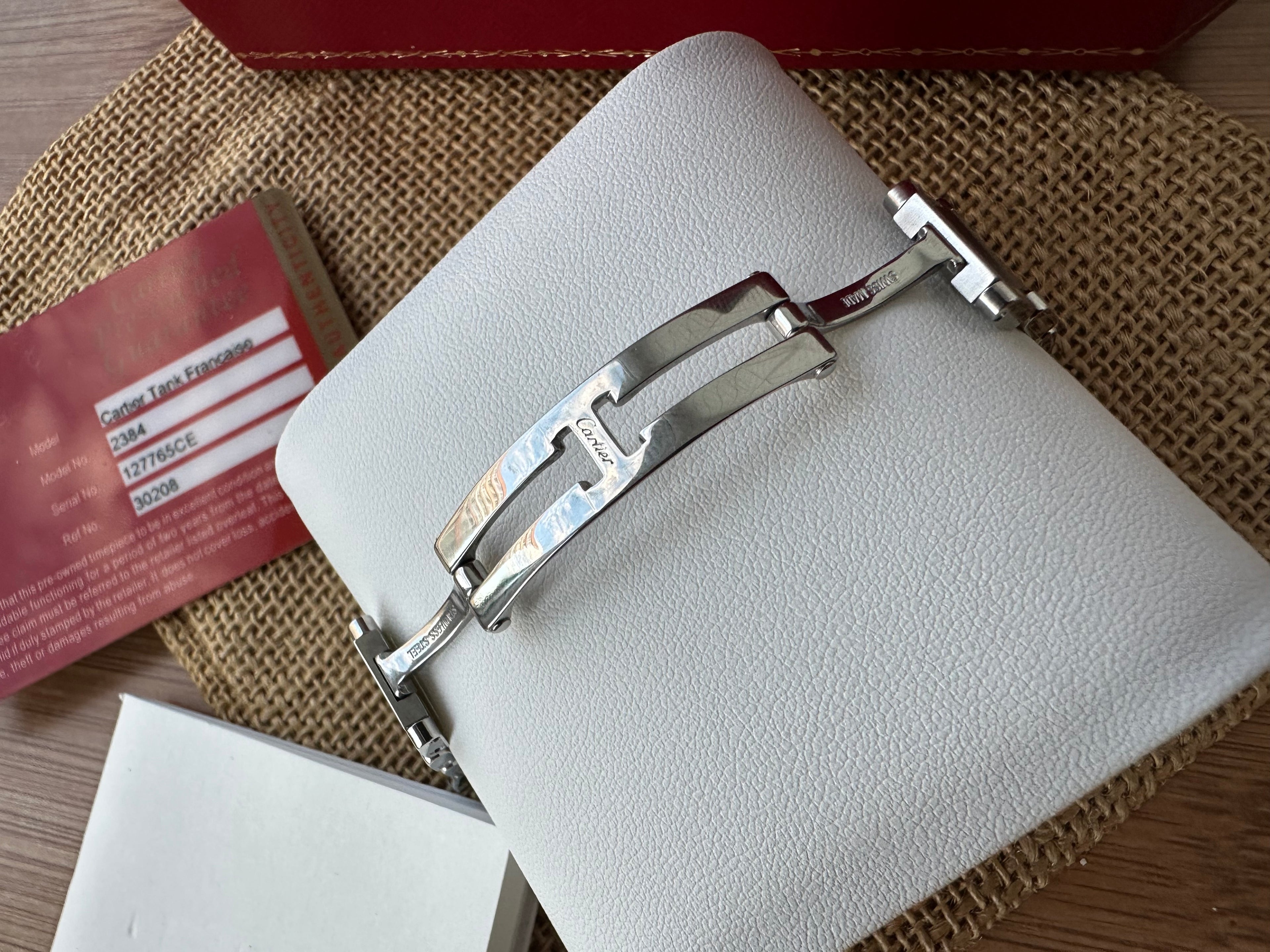 Cartier Tank Française Full set, impecabil 20mm - 2384