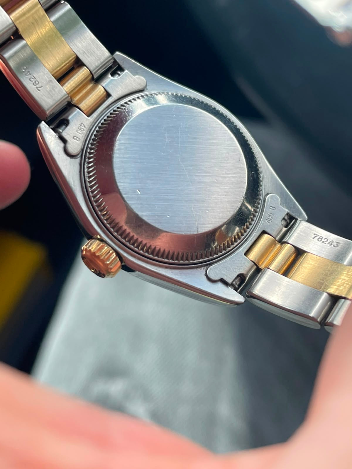 Rolex Datejust Lady Aur şi Oțel 26mm Blue Dial Ref. 69173
