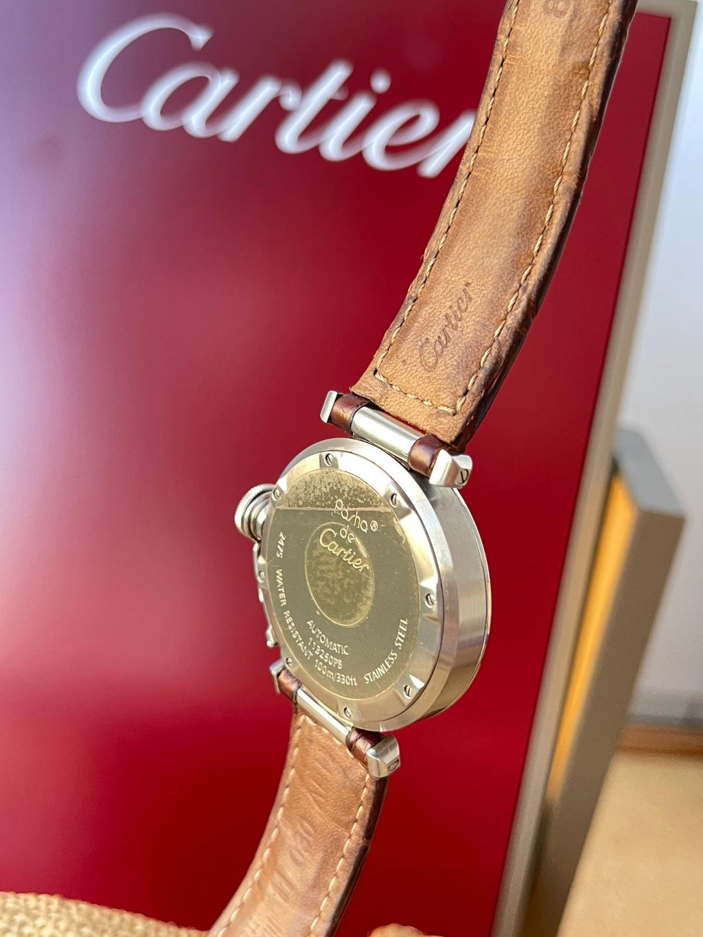 Cartier Pasha Automatic Big Date 35mm, curea de piele aligator 2475
