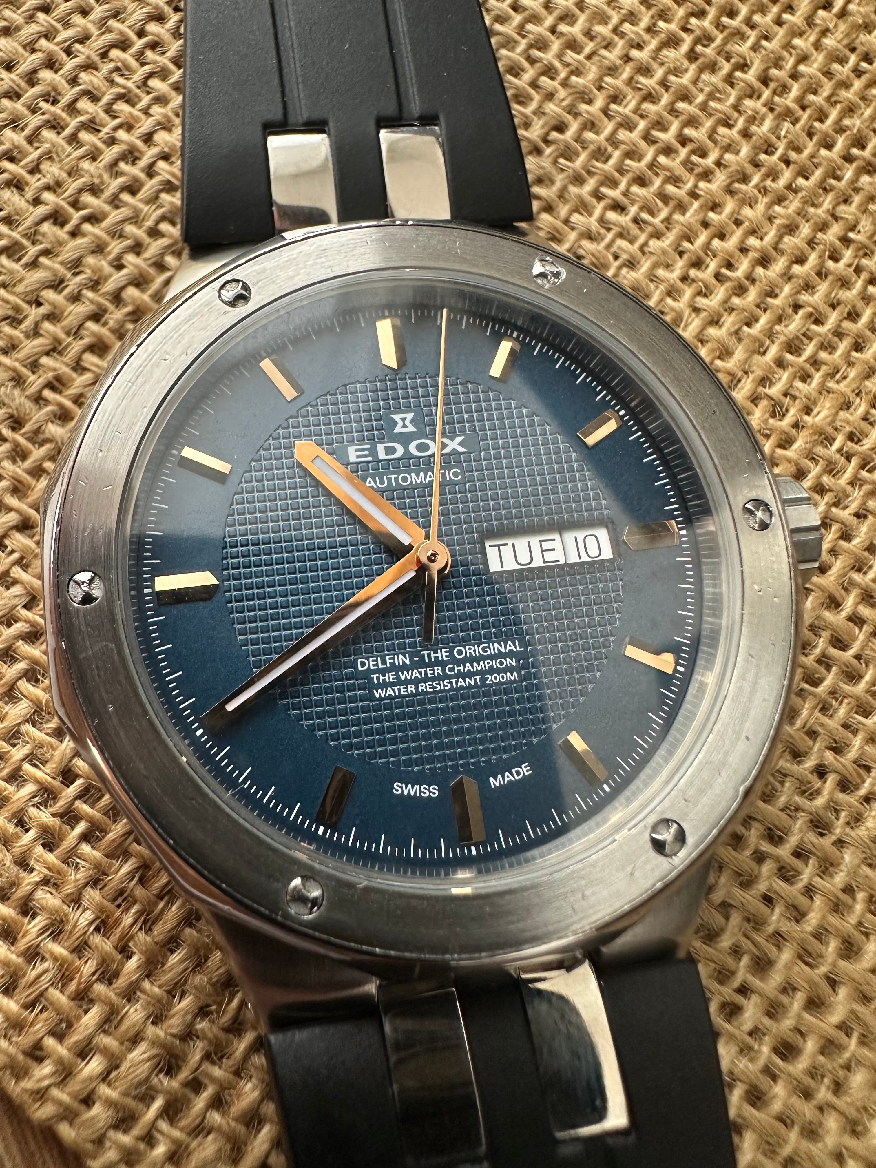 Ceas Edox Delfin Full set Rubber Strap