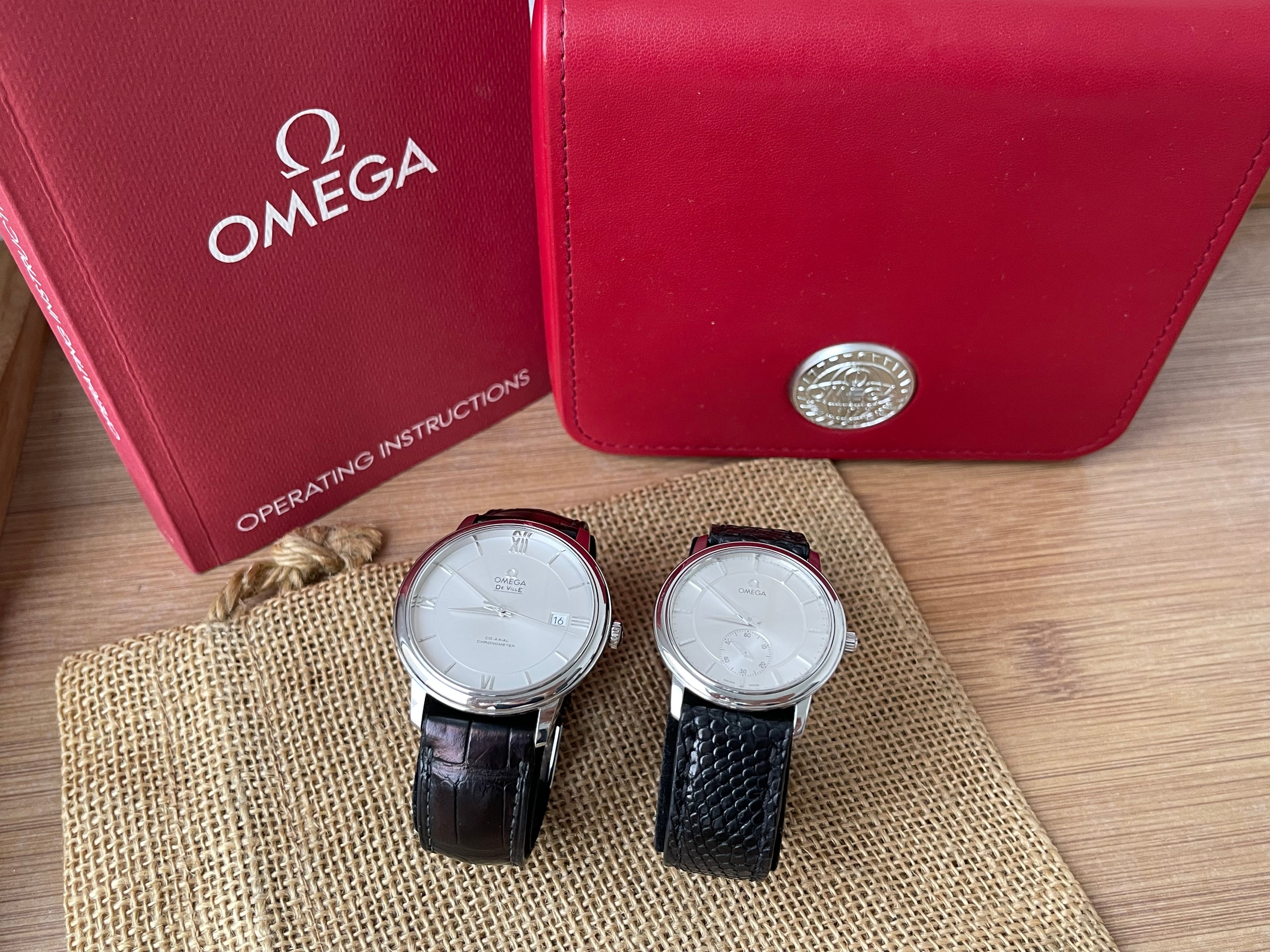 Omega De Ville Prestige 34.5mm Mecanic & Omega De Ville Prestige Co-Axial 2500 - 39.5mm - Set