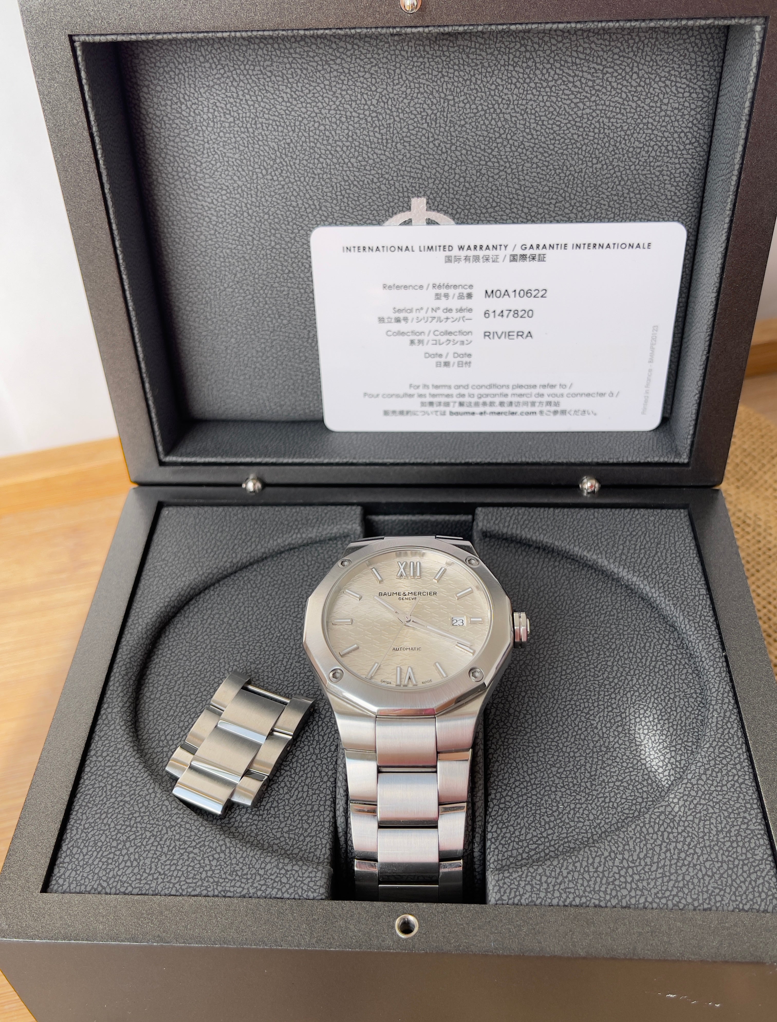 Baume Mercier Riviera Automatic - Full Set - Impecabil - Ref. M0A10622