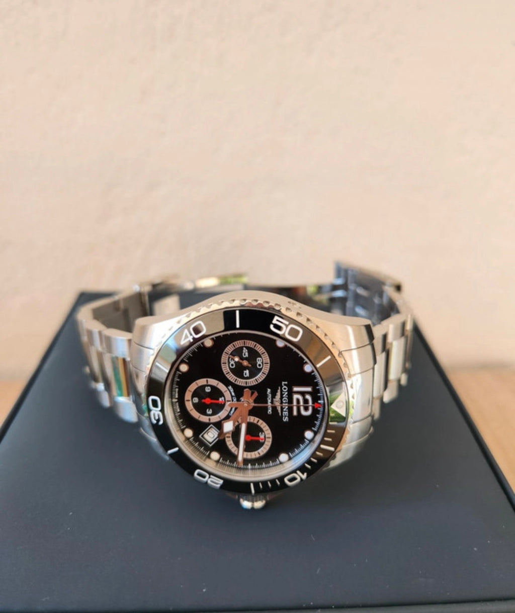 Longines Hydroconquest 43mm - Chronograph - Ceramic - Impecabil, Full set