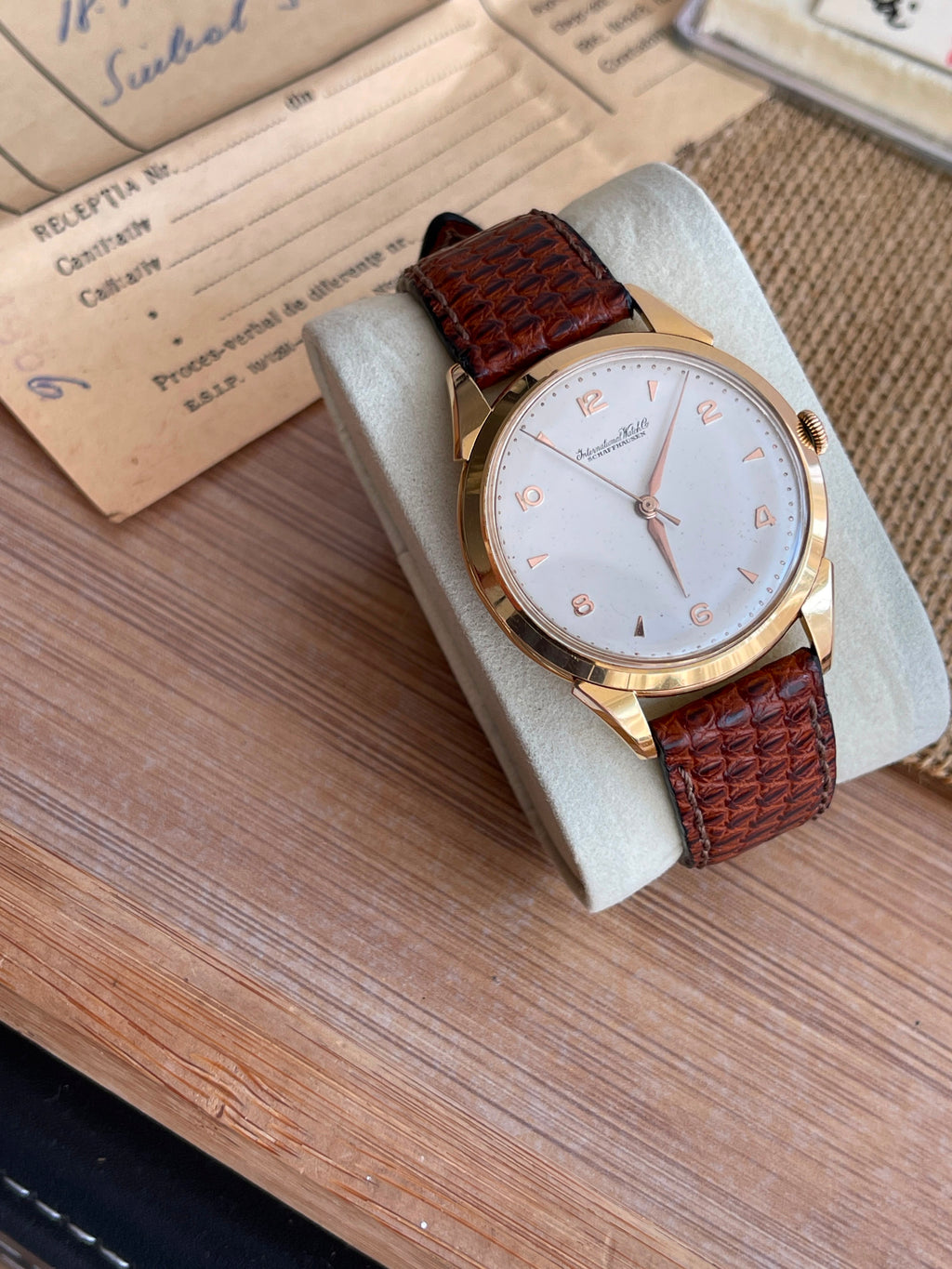 Ceas IWC din Aur 18K - Calibru Mecanic - Full set - impecabil - 15.07.1966