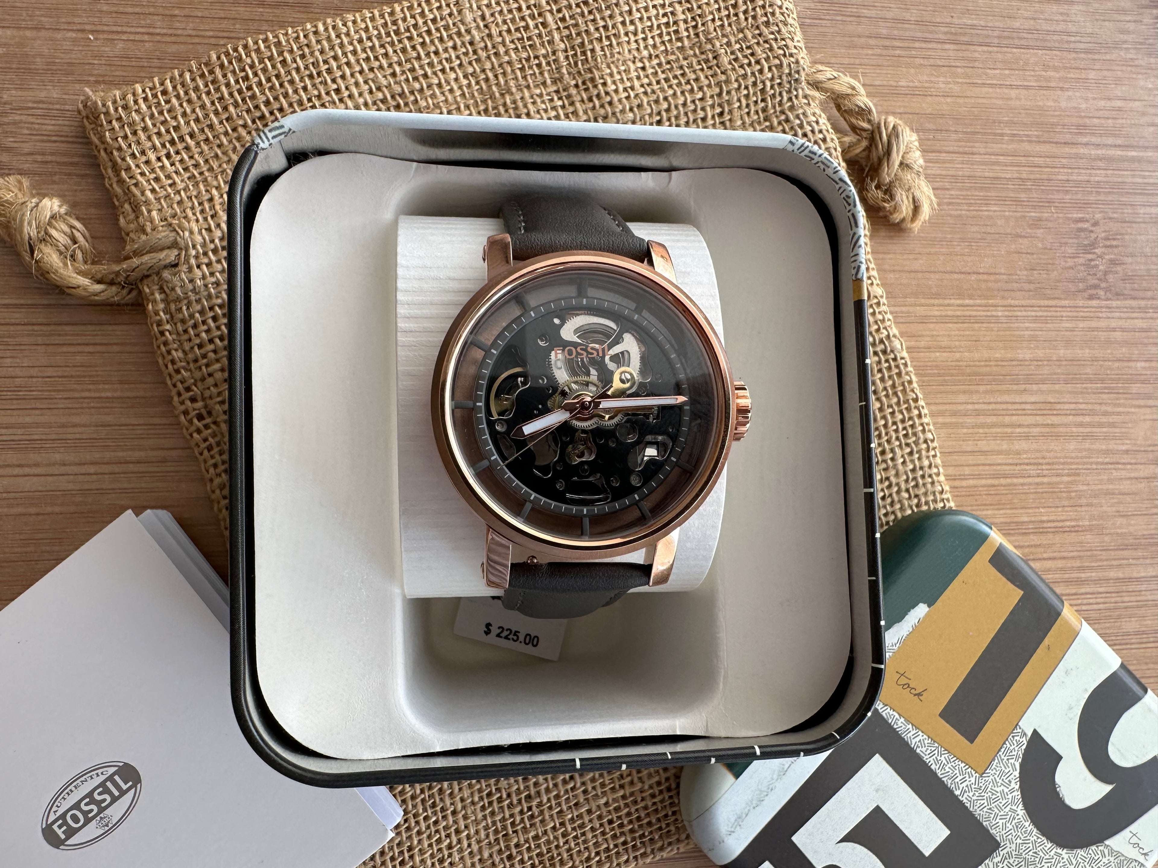 Ceas Fossil Boyfriend 38mm diametrul - Automatic curea de piele - ME3089