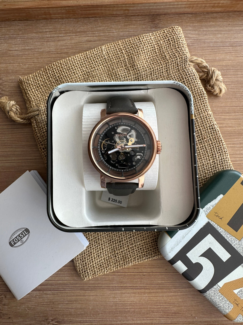 Ceas Fossil Boyfriend 38mm diametrul - Automatic curea de piele - ME3089