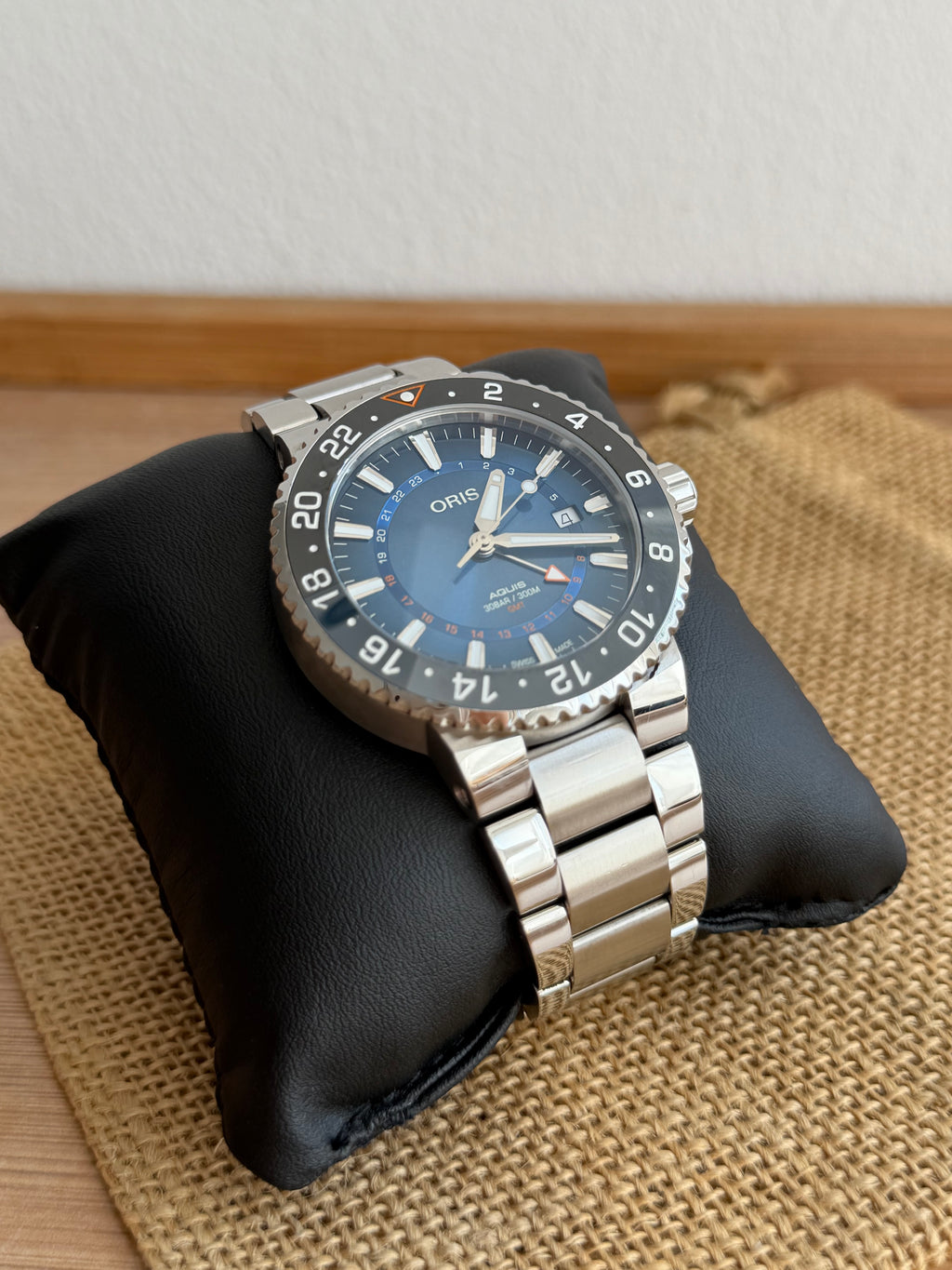 Oris Aquis GMT Carysfort 43.5mm - bezel ceramic - Ediție limitată - impecabil - Ref. 01 798 7754 4185-Set MB