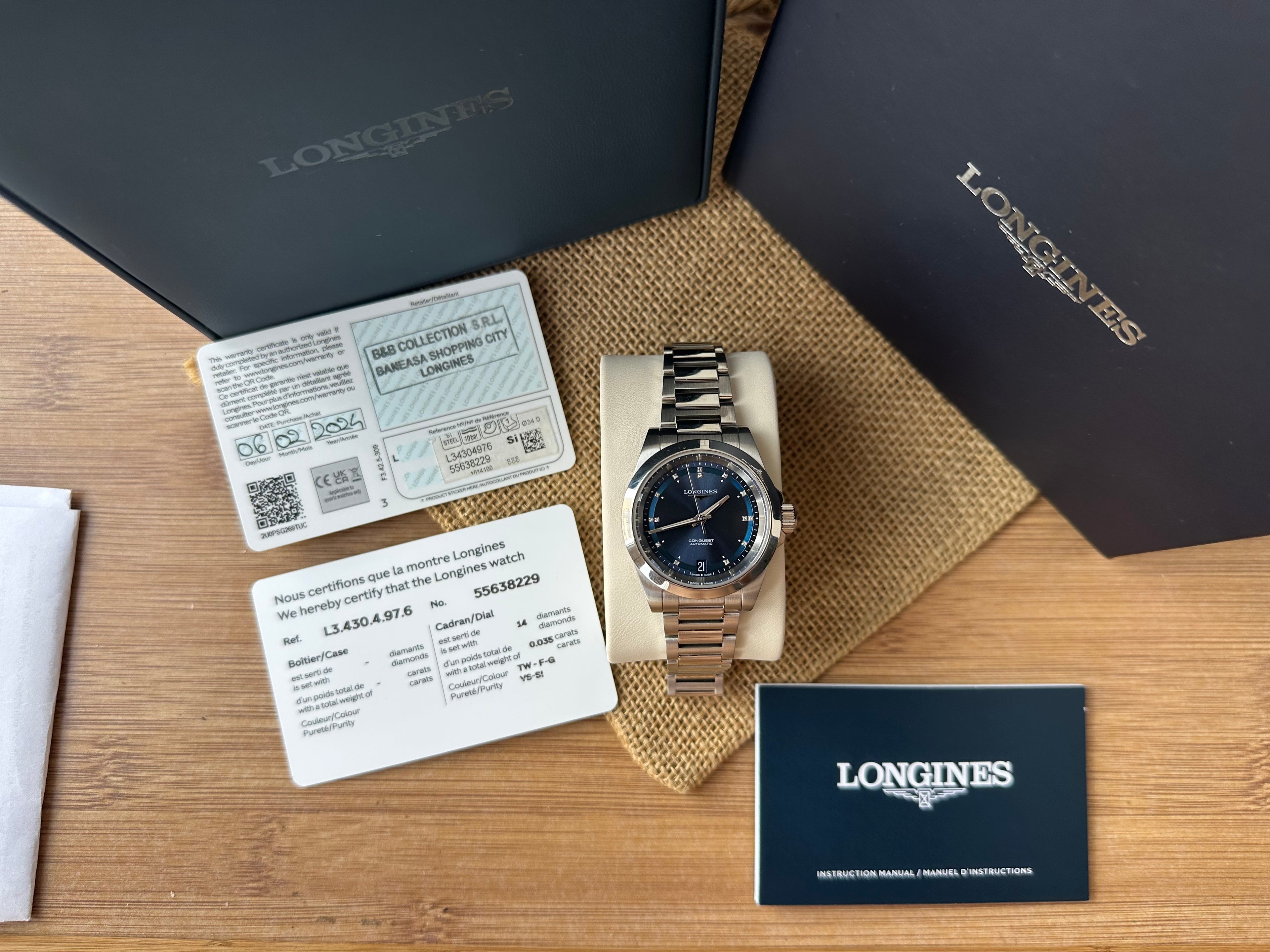 Longines Conquest Lady - Diamonds - L3.320.4.97.6