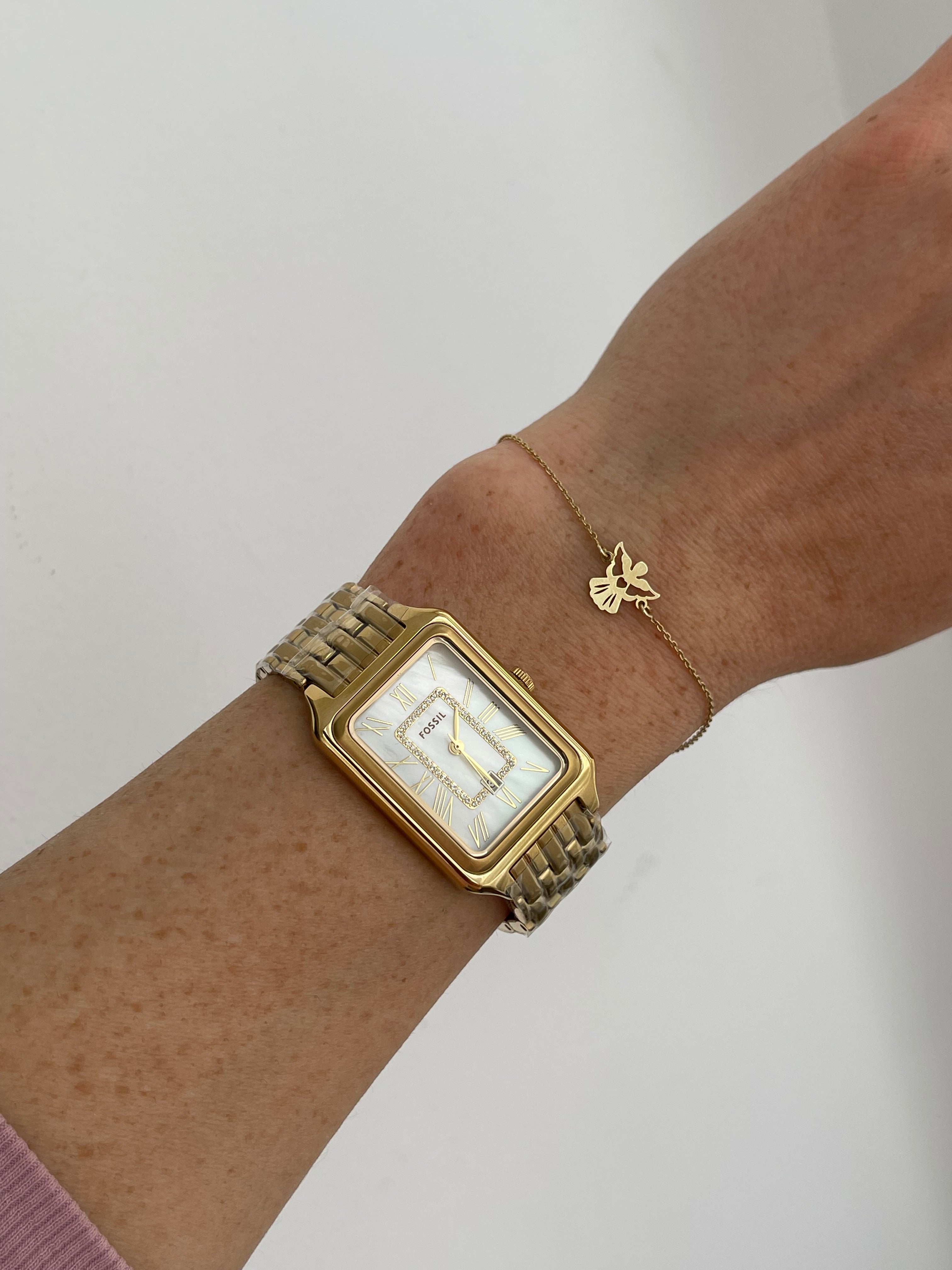 Ceas Fossil Raquel Gold 26mm - Mother of Pearl - ES5304