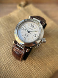 Cartier Pasha Automatic Big Date 35mm, curea de piele aligator 2475