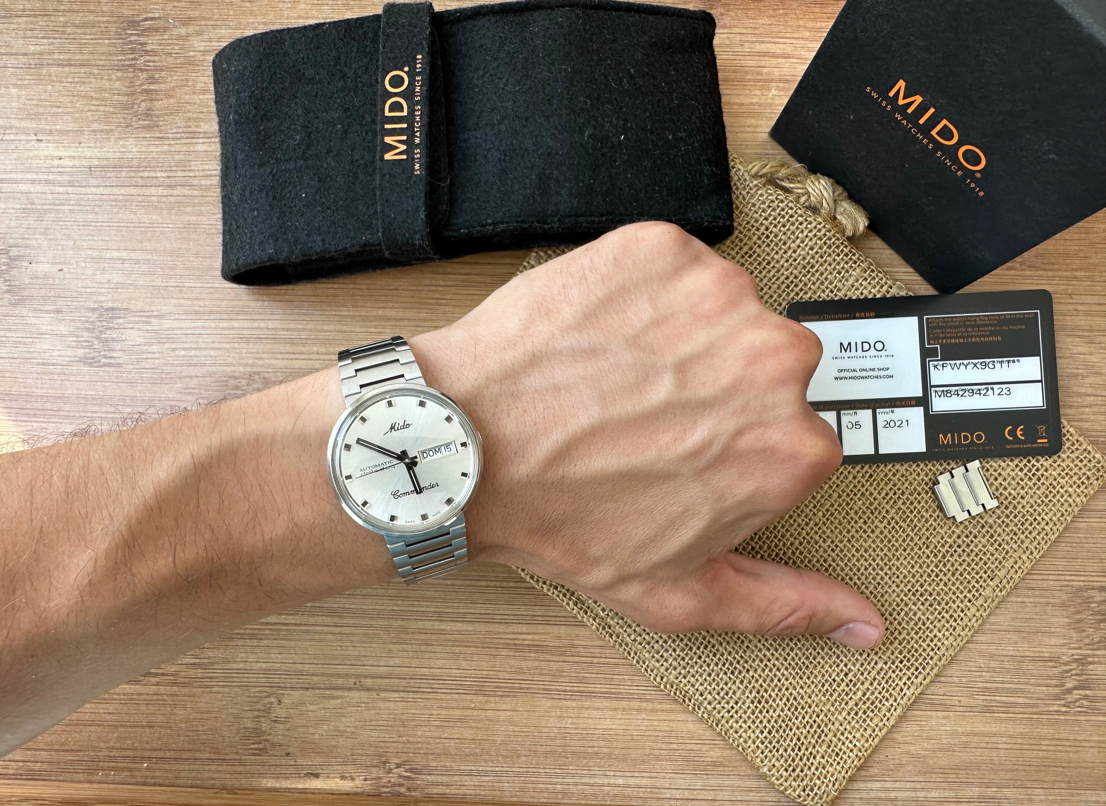 Ceas Mido Commander Automatic Datoday 39mm- Full set - Impecabil -M8425.4.11.1