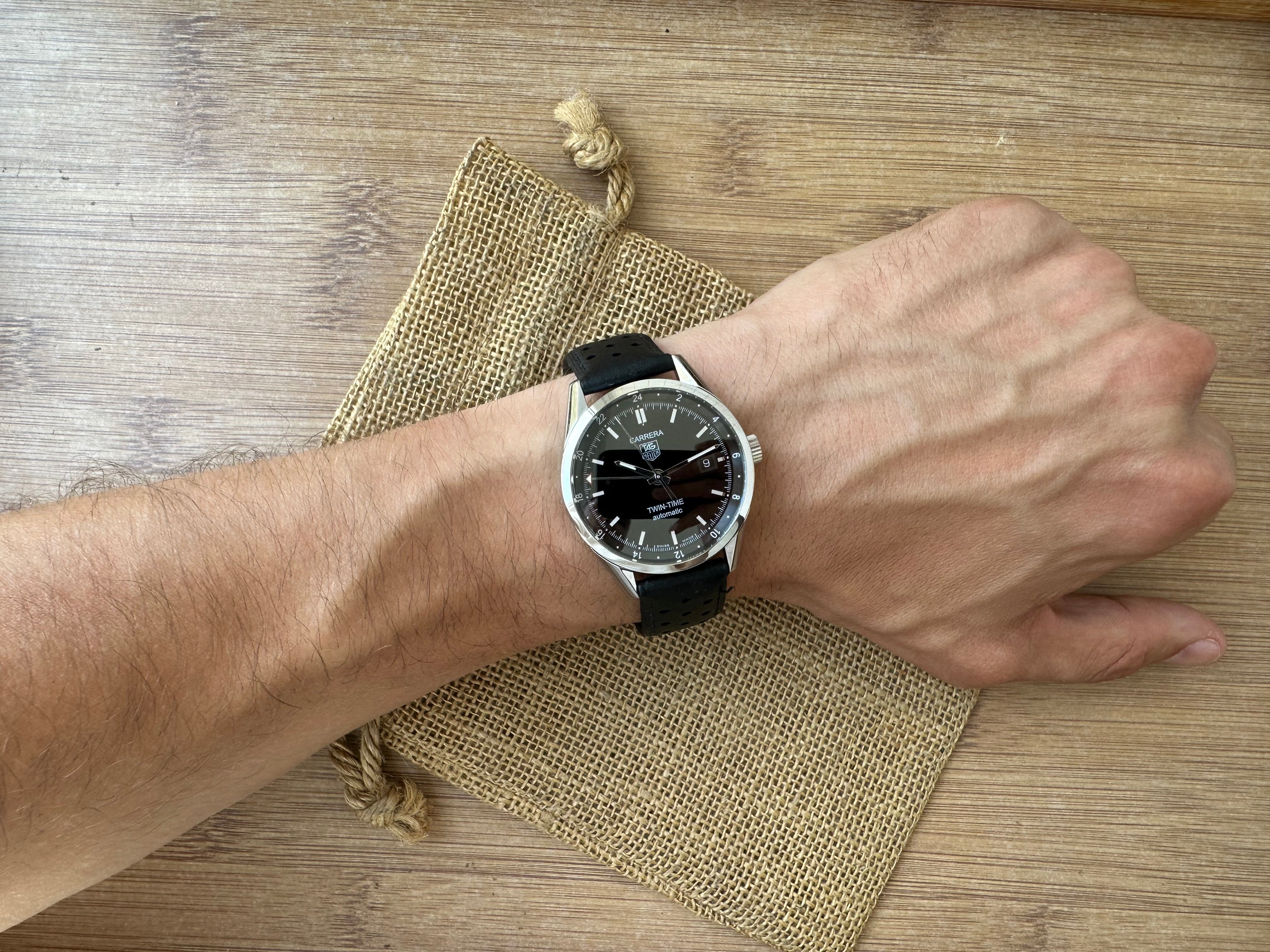 Tag Heuer Carrera Twin time GMT 39mm - Ref. WV2115