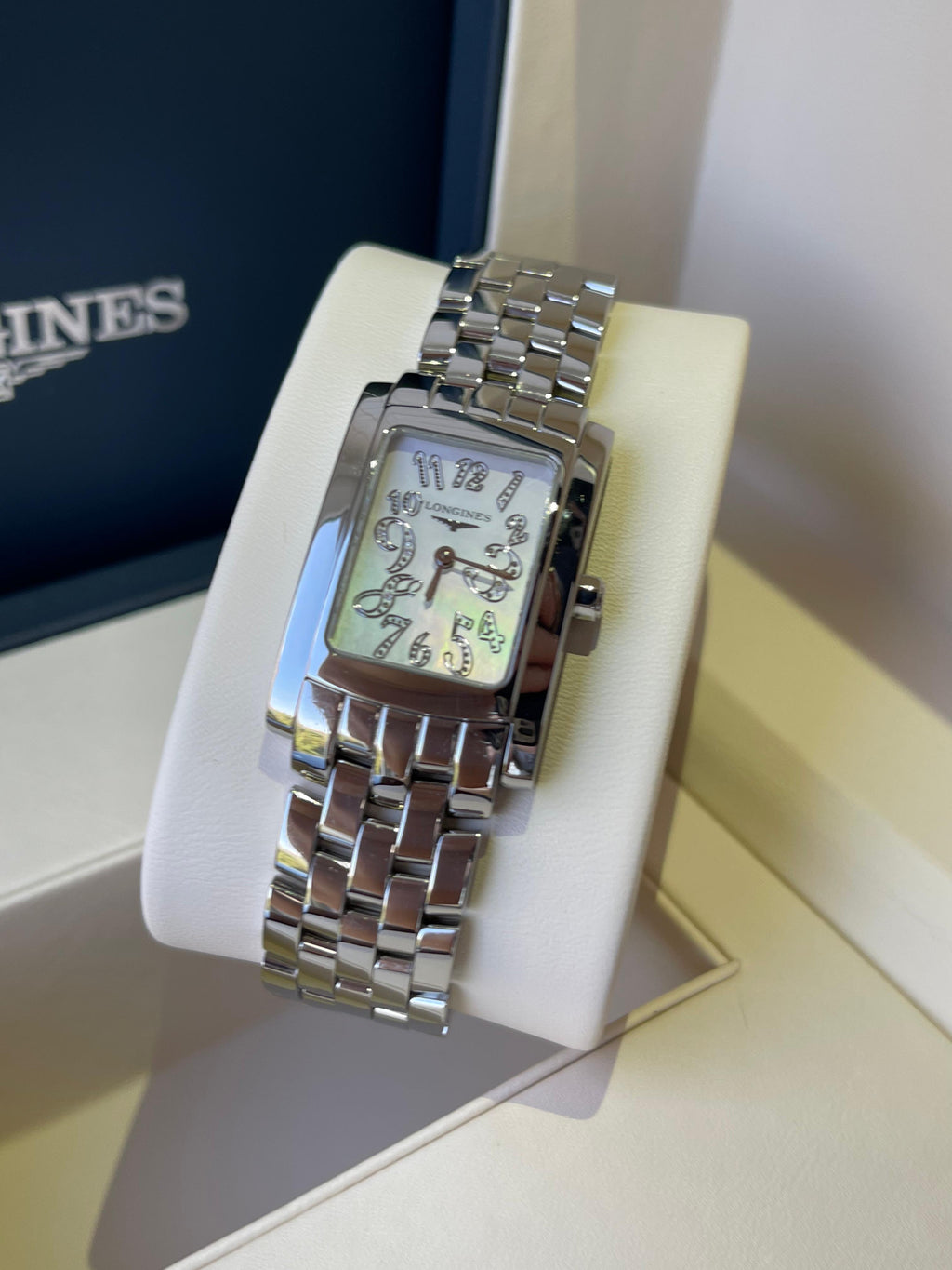 Ceas Longines Dolcevita Lady Cadran Mother of Pearl cu diamante ref. L5.502.4.07.6