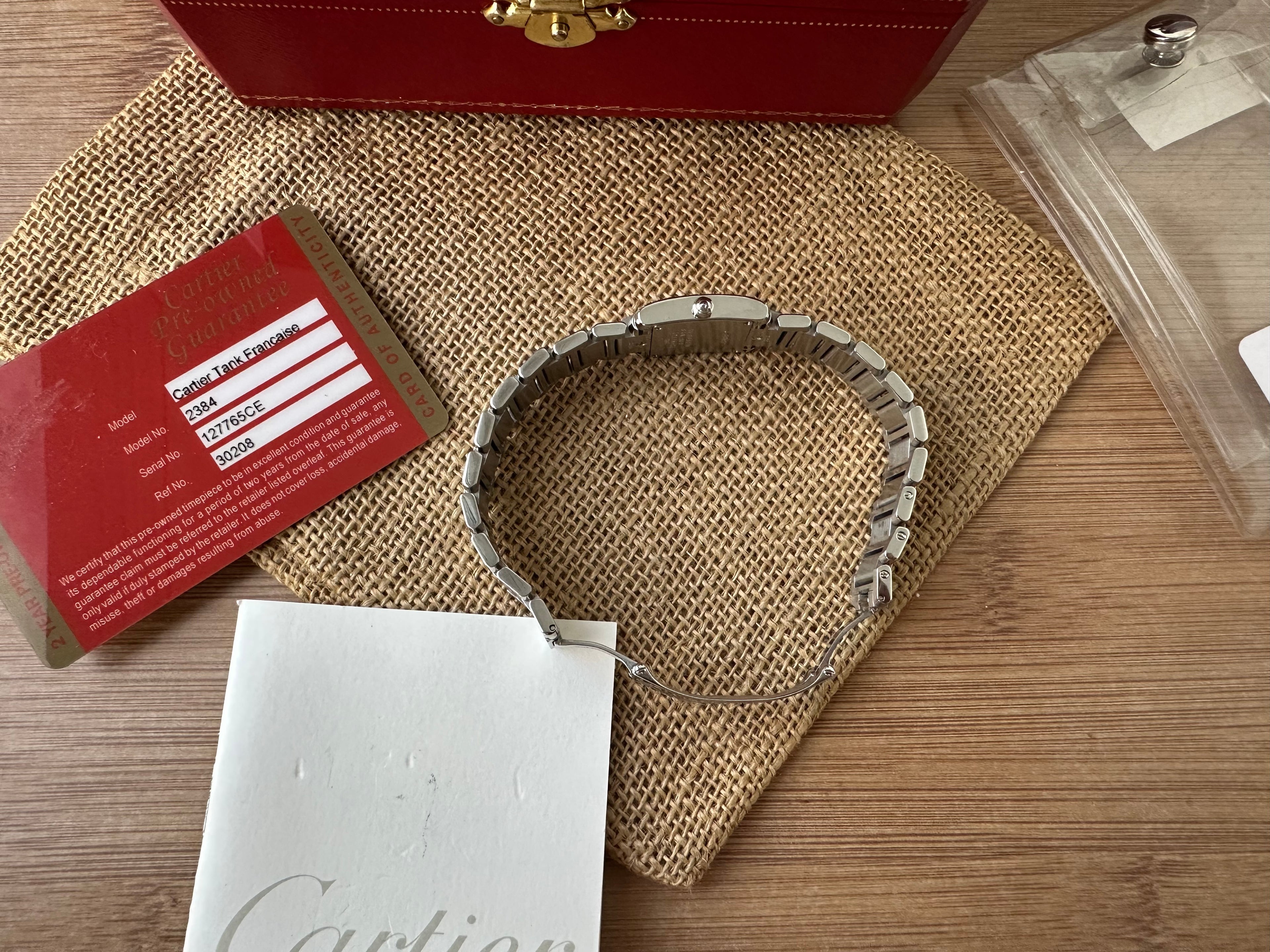 Cartier Tank Française Full set, impecabil 20mm - 2384