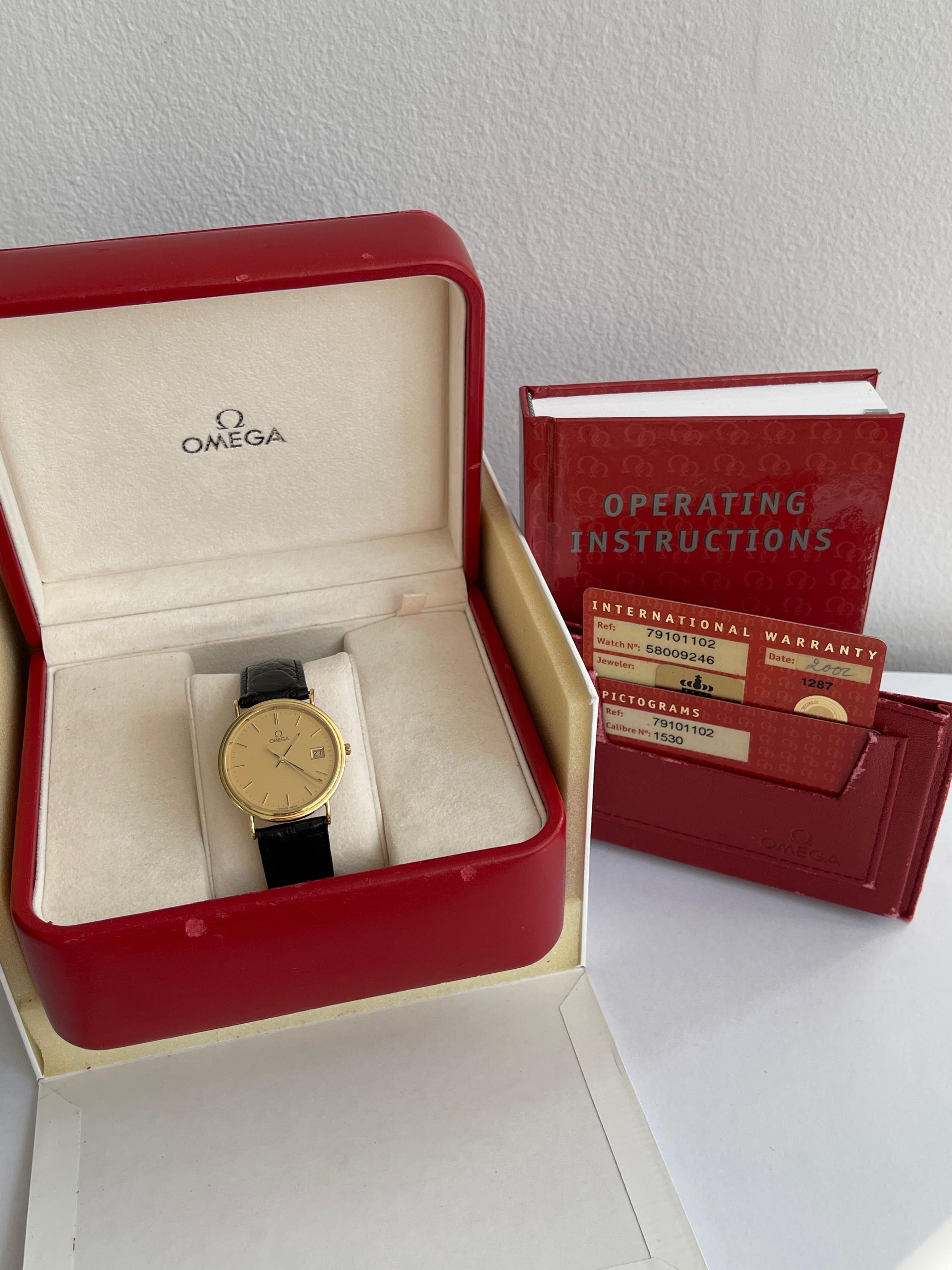 Superb Omega Seamaster Jubilee Aur 18K - Full set - Impecabil