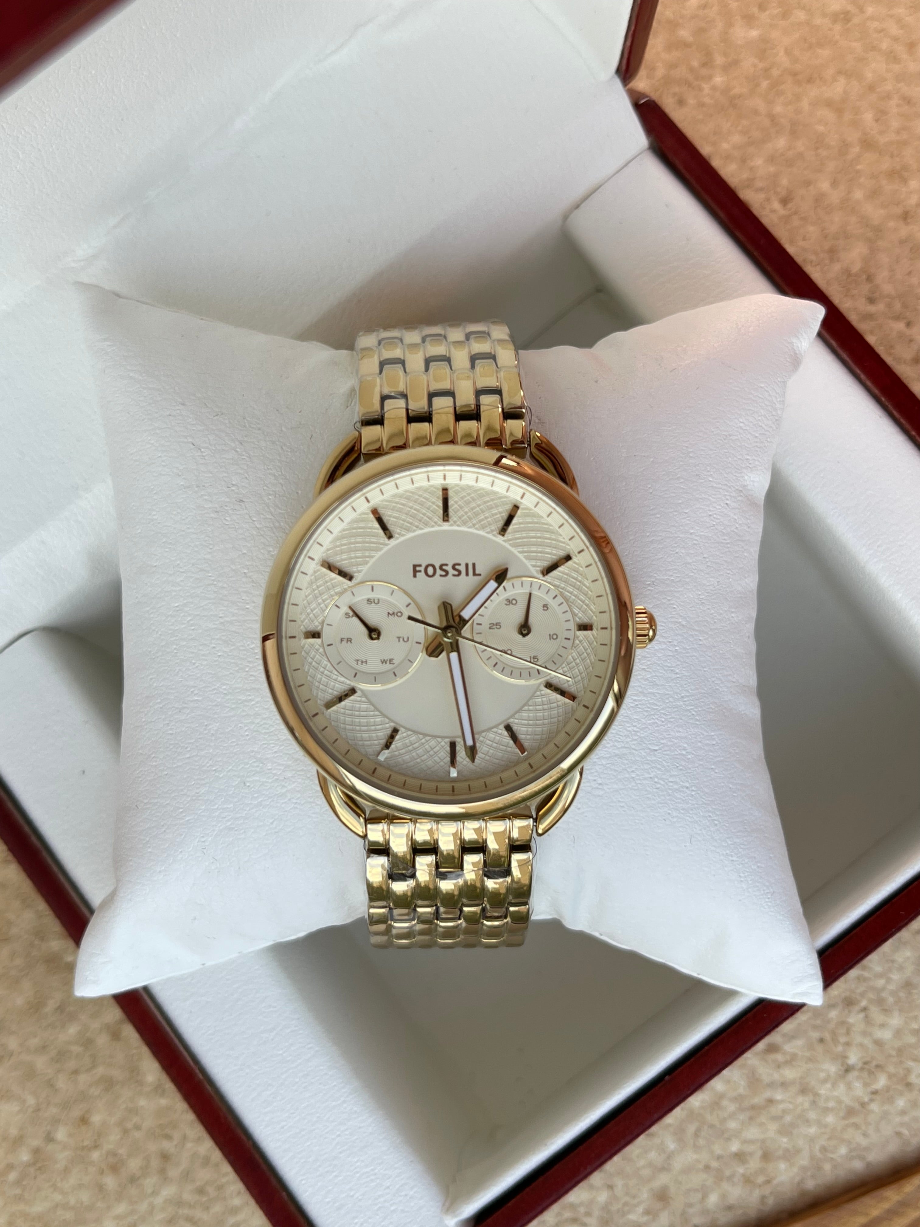 Ceas Fossil Tailor Gold nou - ES3714 - 35mm diametrul