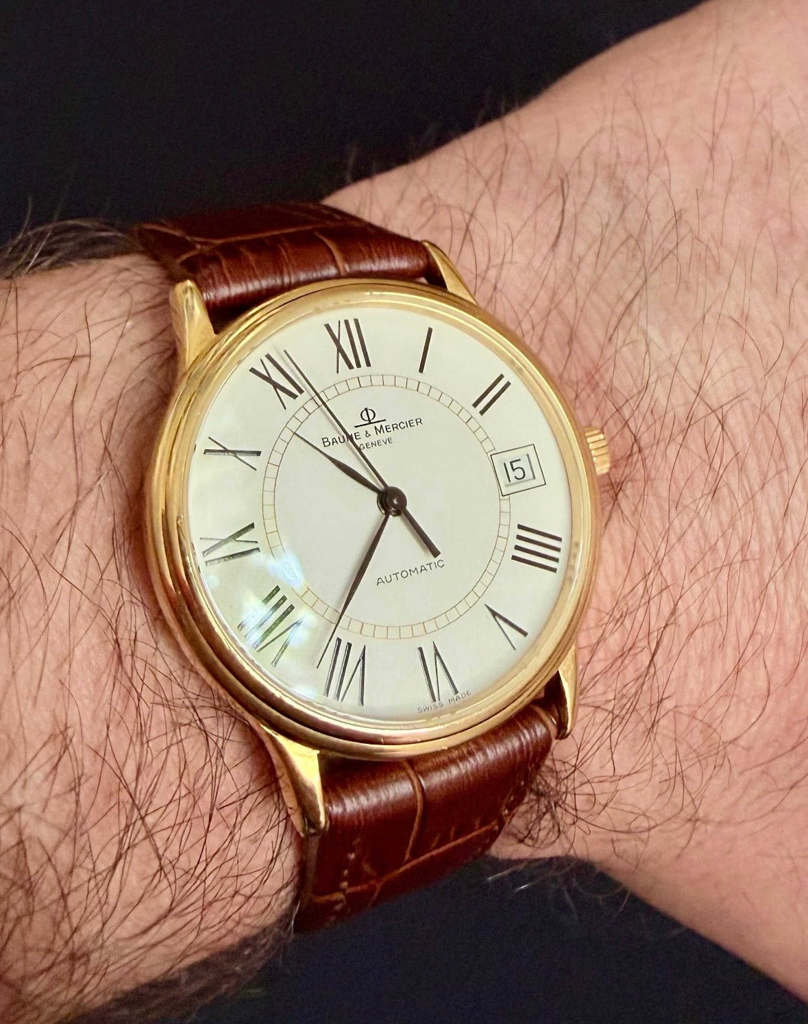 Cas eBaume Mercier Geneve - Aur 18K - Full set - Automatic