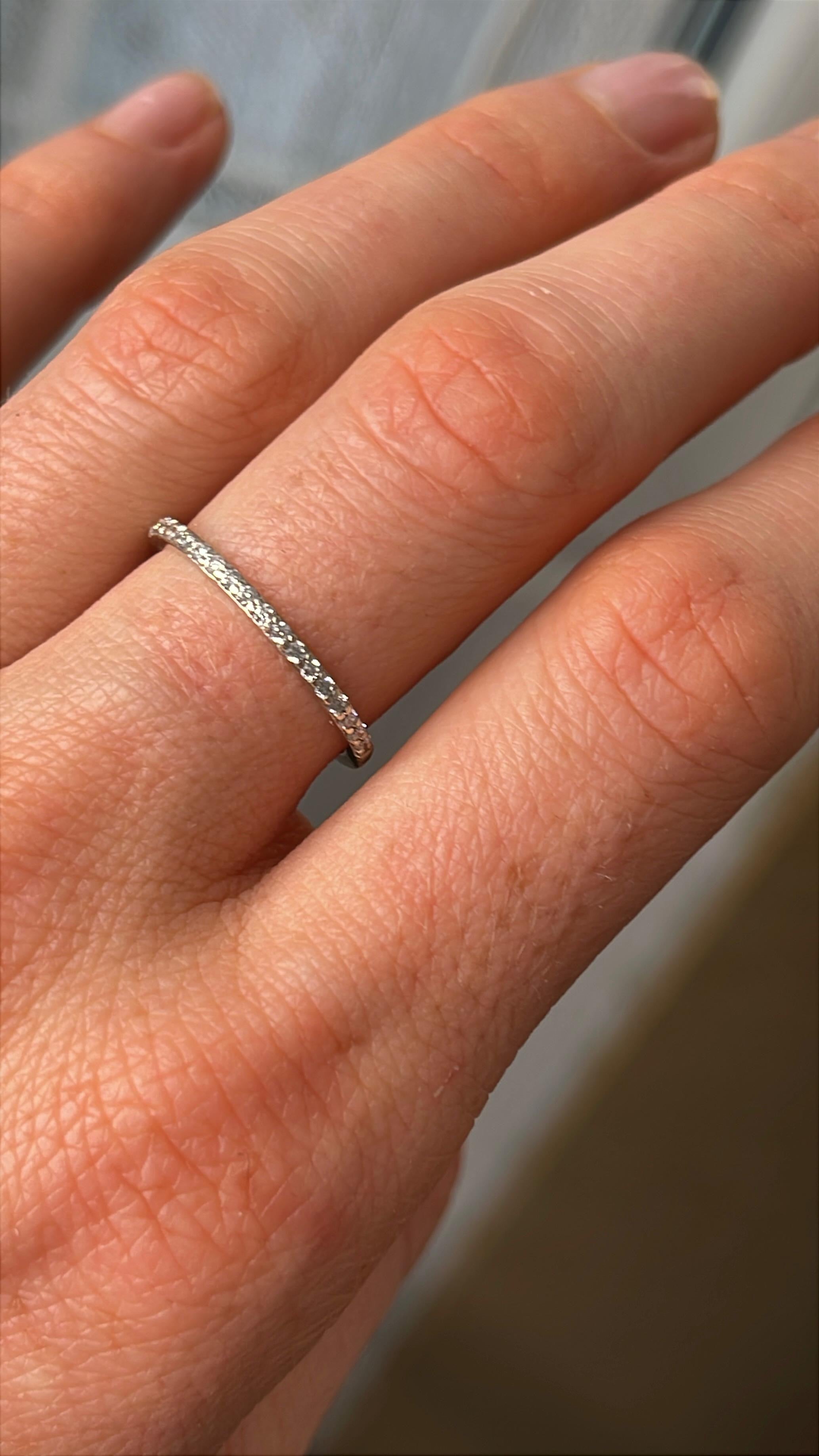 Superb Inel Aur alb 18k - diamante - certificat