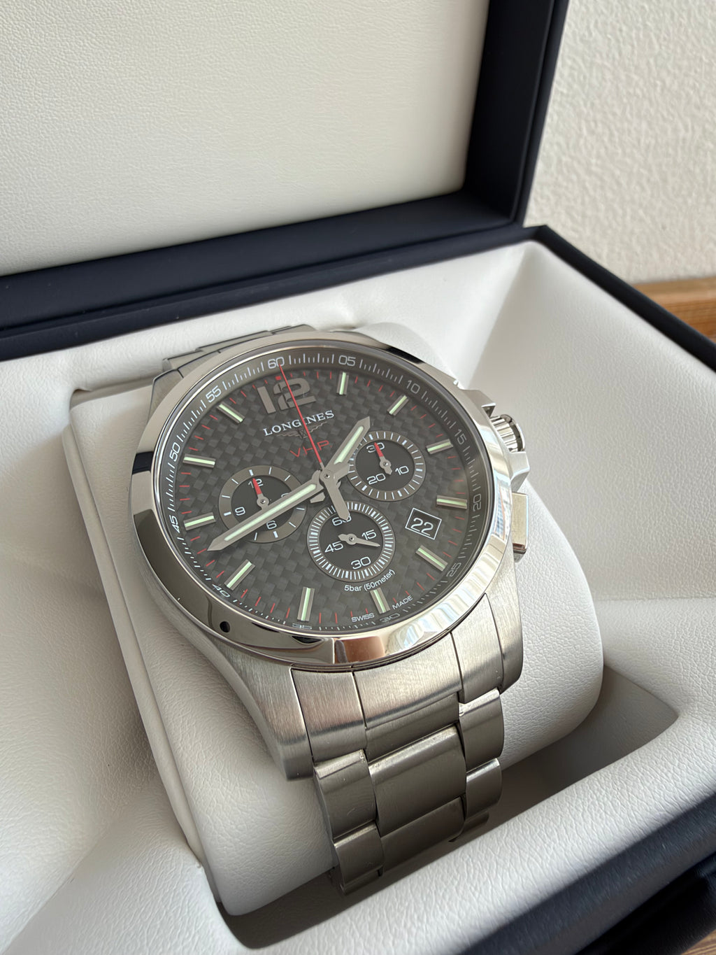 Longines Conquest - 44mm - Chronograph VHP - Very High Precision L3.727.4.66.6