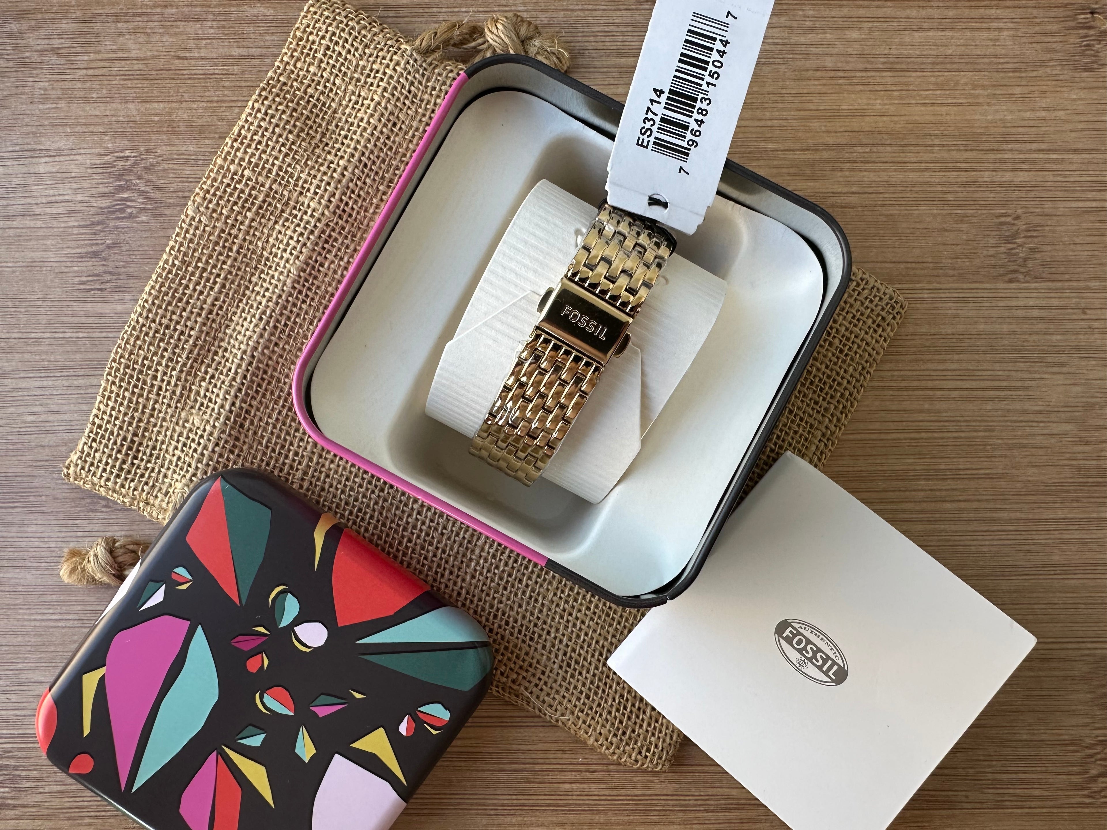 Ceas Fossil Tailor Gold nou - ES3714 - 35mm diametrul