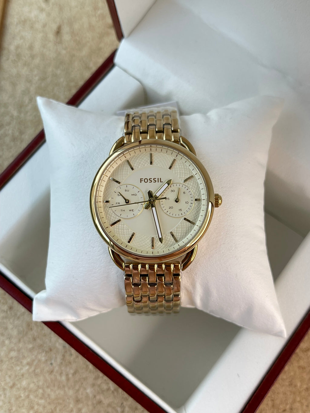 Ceas Fossil Tailor Gold nou - ES3714 - 35mm diametrul