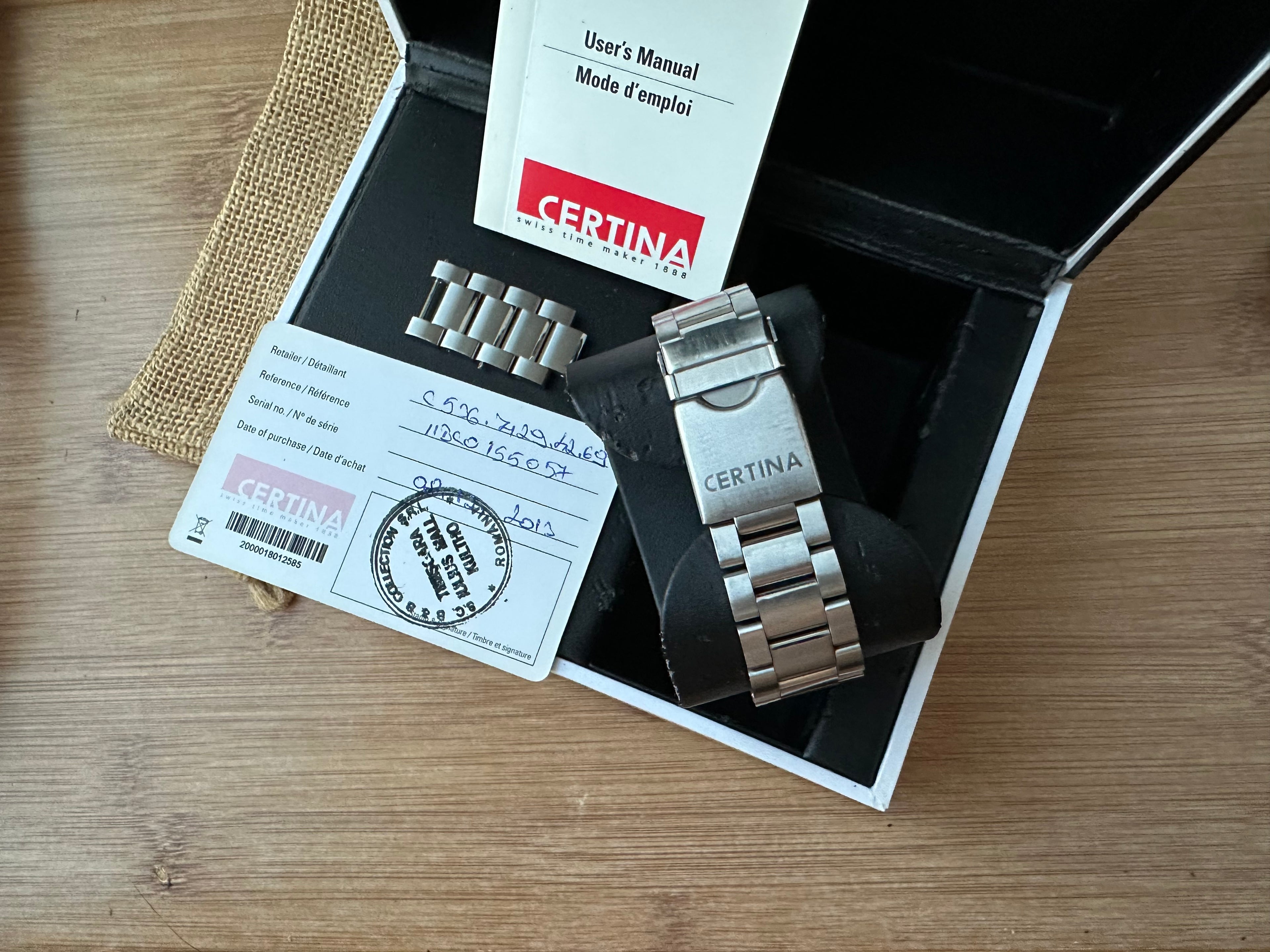 Certina DS Chronograph - Full set - Condiție excelentǎ