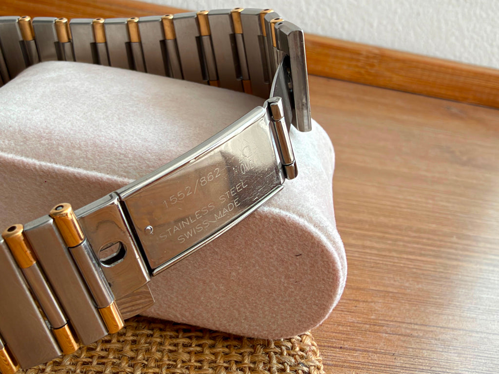 Omega Constellation Manhattan  Aur Otel - 33.5mm diametrul Full set - Conditie excelenta - Ref. 396.1201