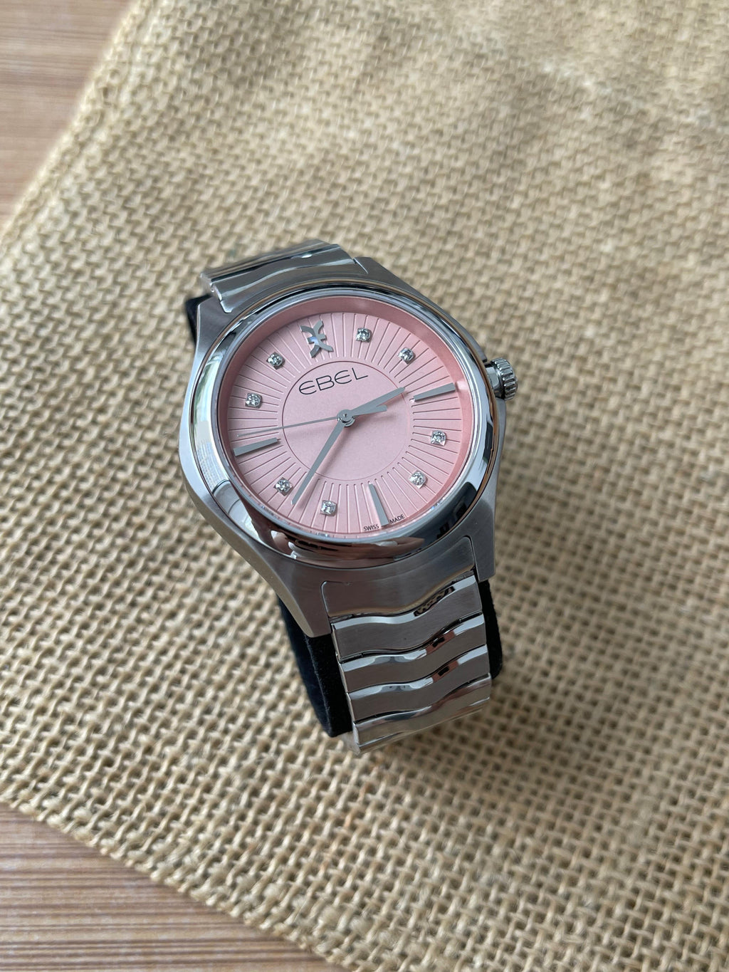 Superb Ebel Lady Wave 35mm cu diamante - ref. 1216303