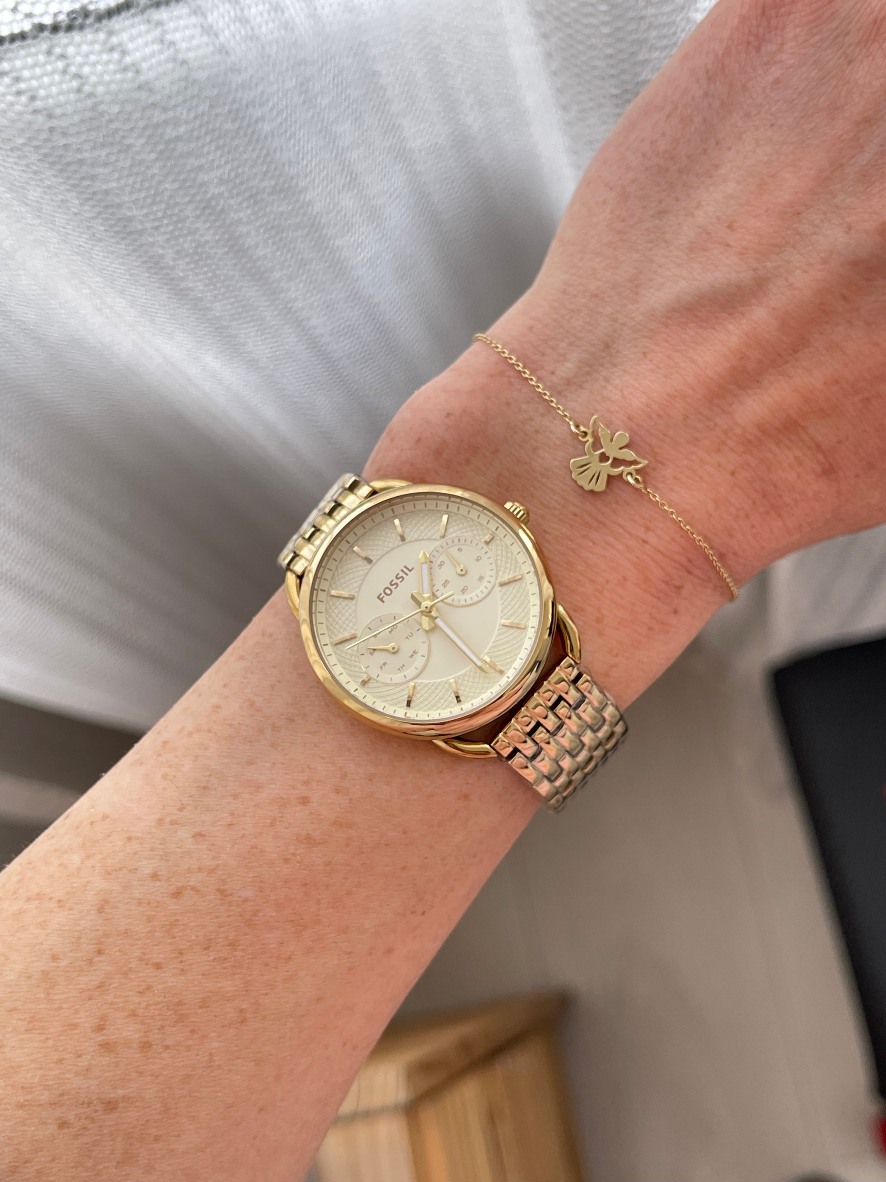 Ceas Fossil Tailor Gold nou - ES3714 - 35mm diametrul