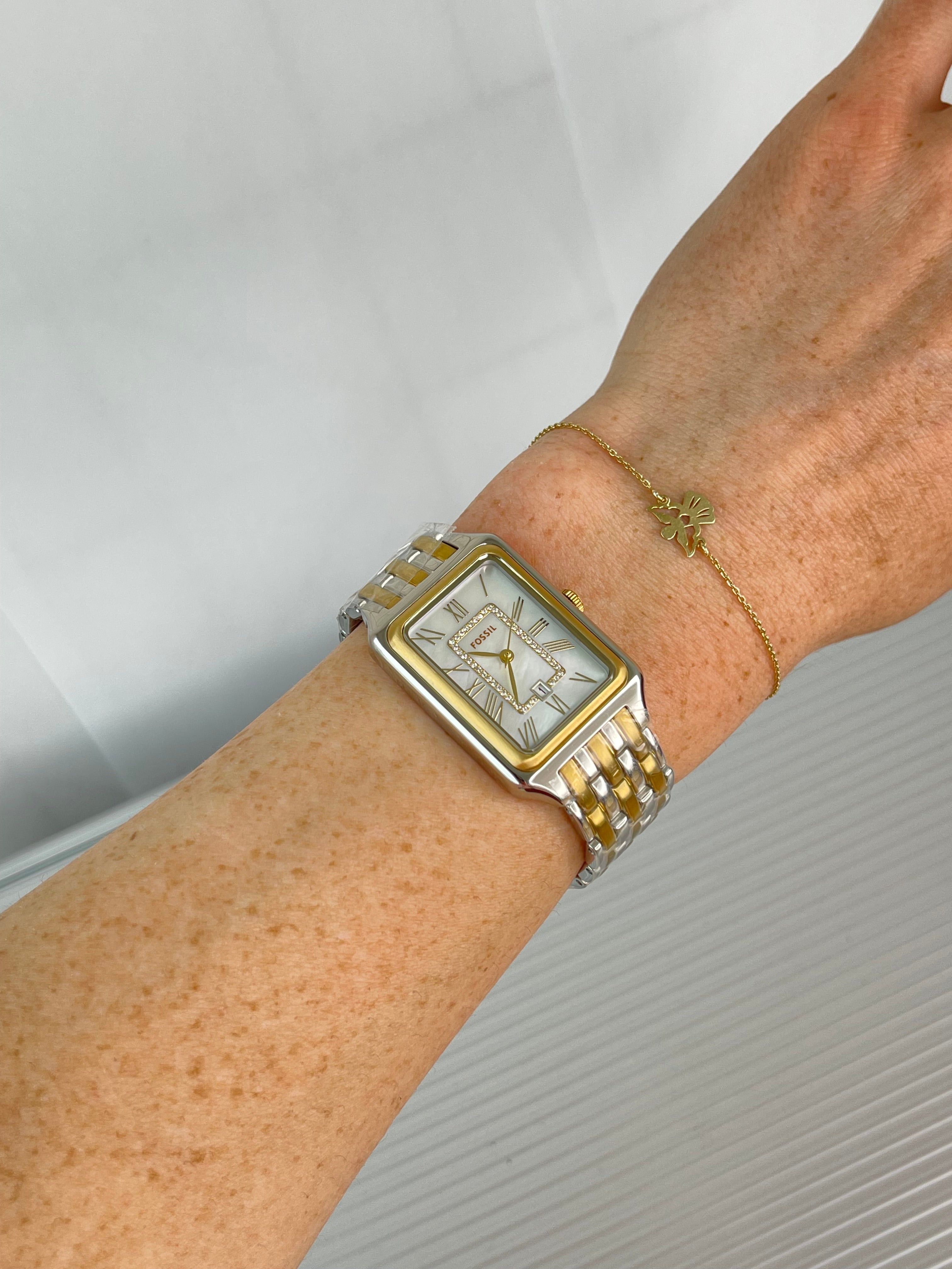 Ceas Fossil Raquel Gold 26mm - Mother of Pearl - ES5304