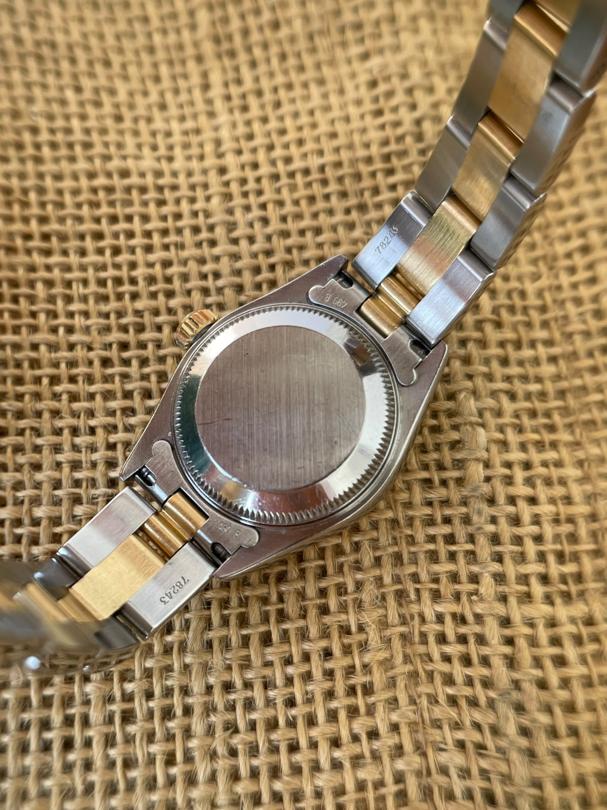 Rolex Datejust Lady Aur şi Oțel 26mm Blue Dial Ref. 69173