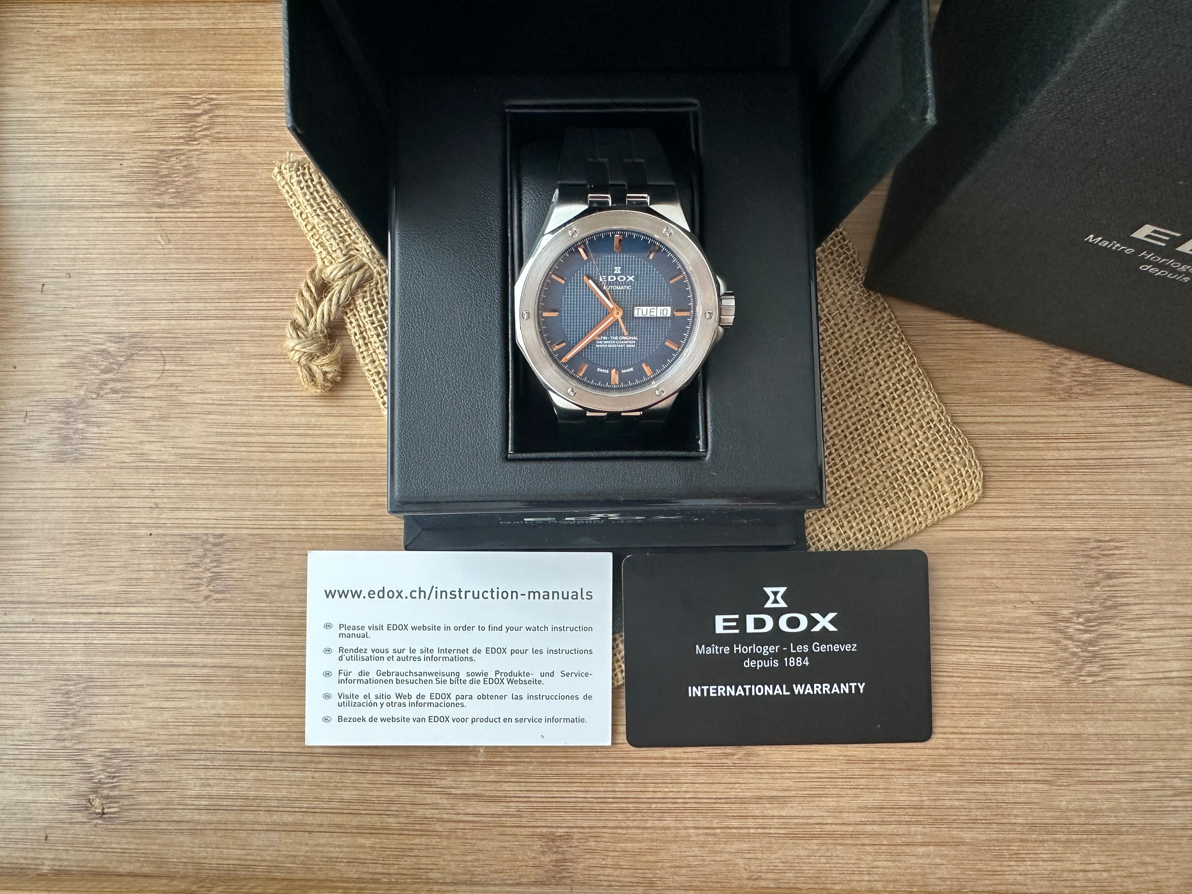 Ceas Edox Delfin Full set Rubber Strap