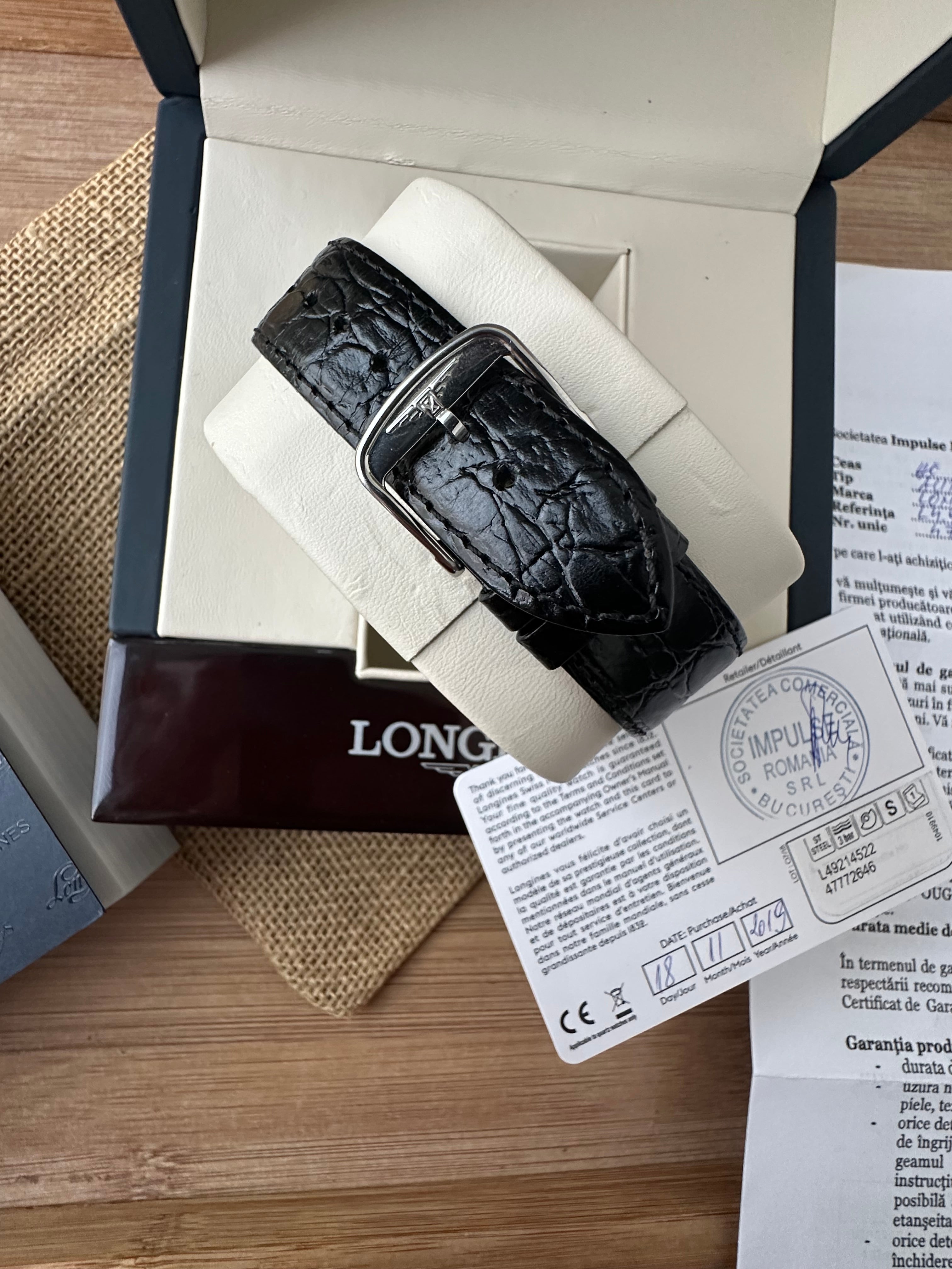 Longines Présence Automatic 38.5mm diametrul - impecabil - Full set L4.921.4.52.2