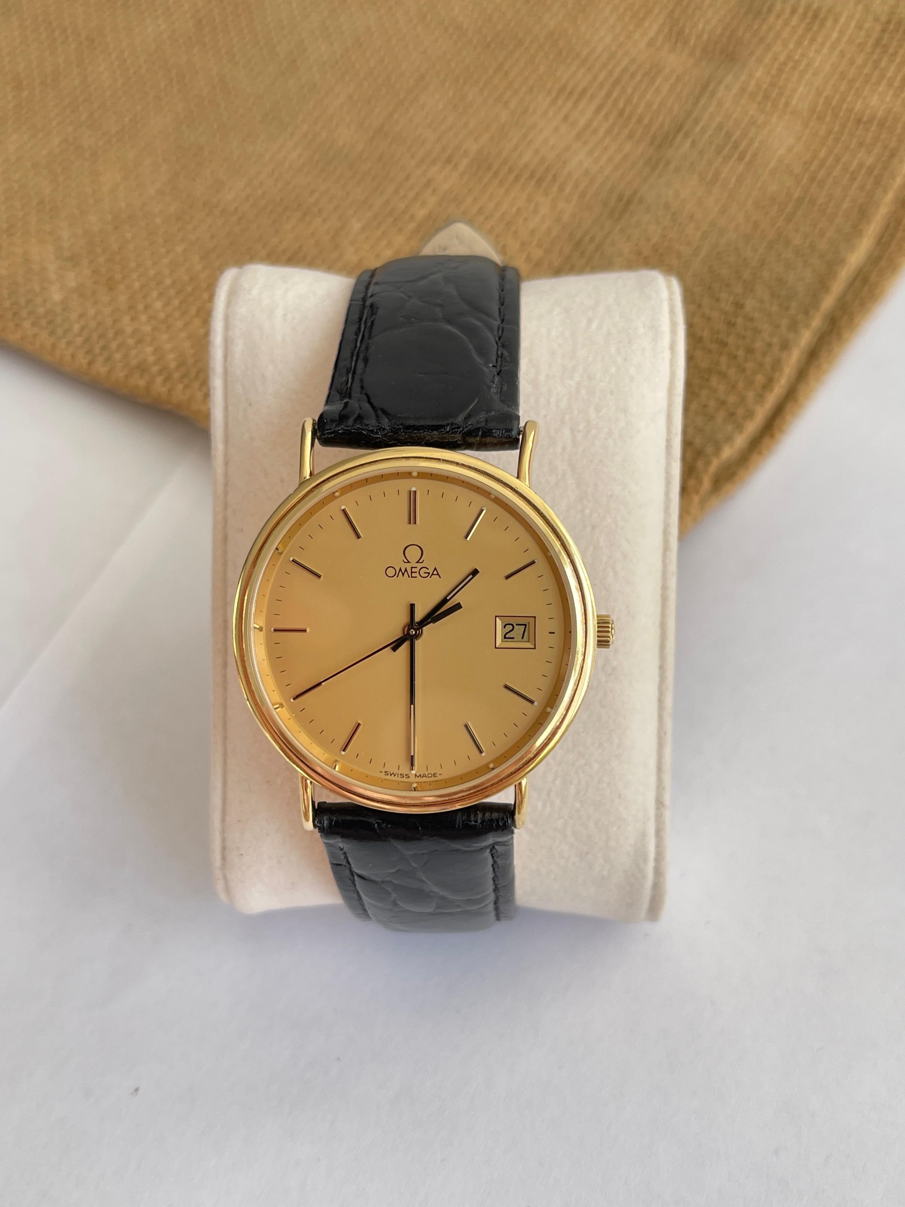 Superb Omega Seamaster Jubilee Aur 18K - Full set - Impecabil