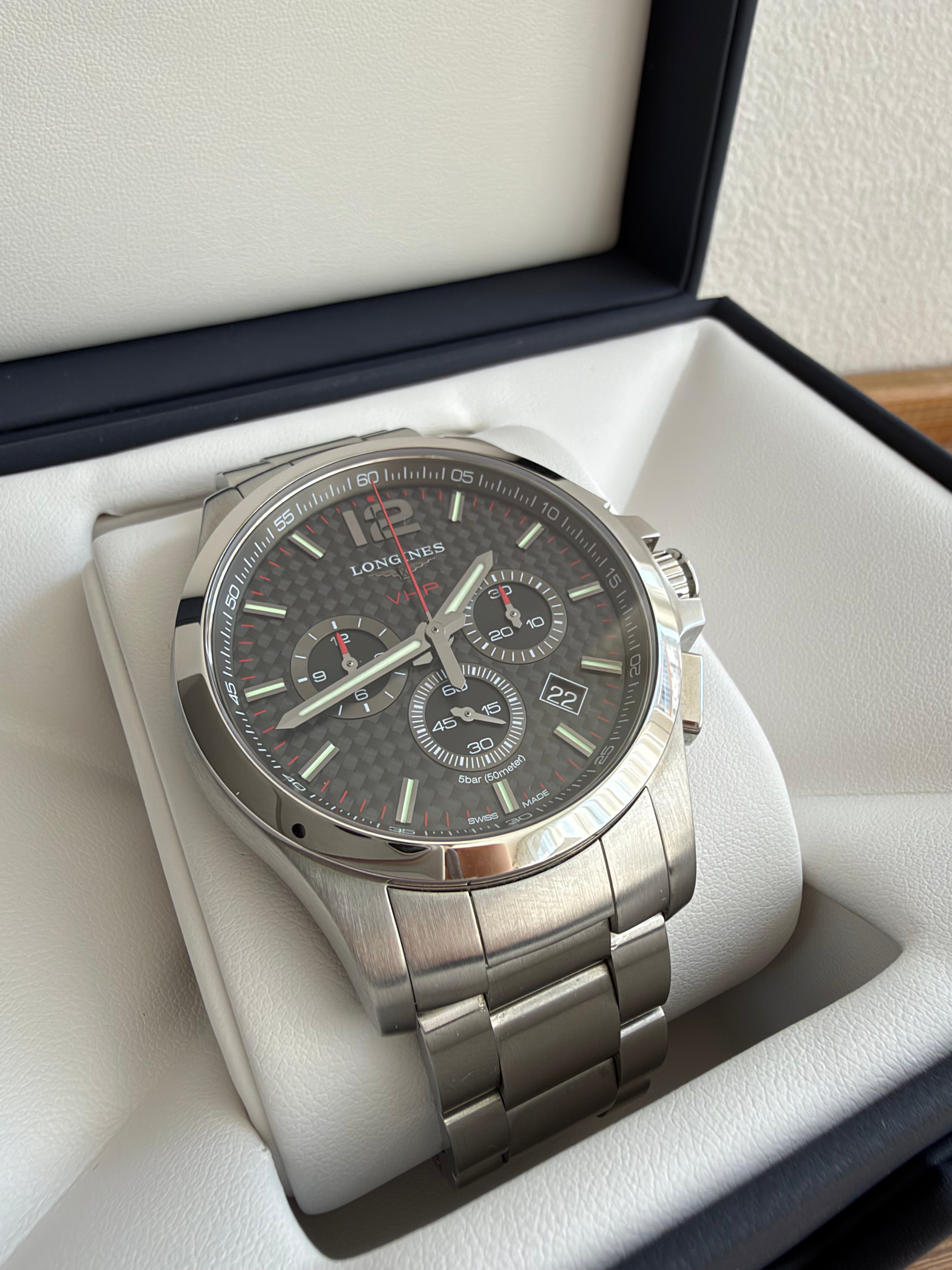 Longines Conquest - 44mm - Chronograph VHP - Very High Precision L3.727.4.66.6