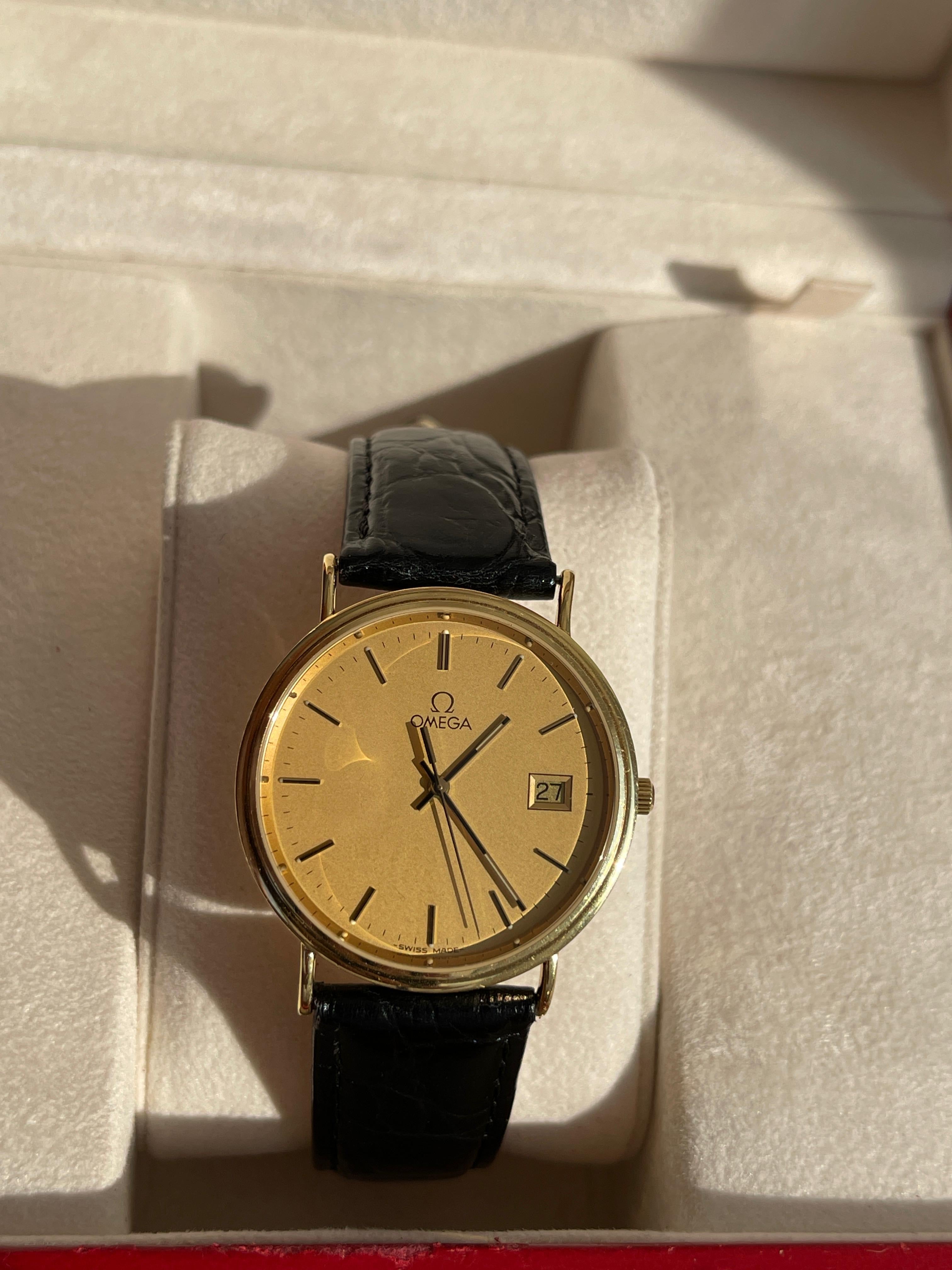 Superb Omega Seamaster Jubilee Aur 18K - Full set - Impecabil