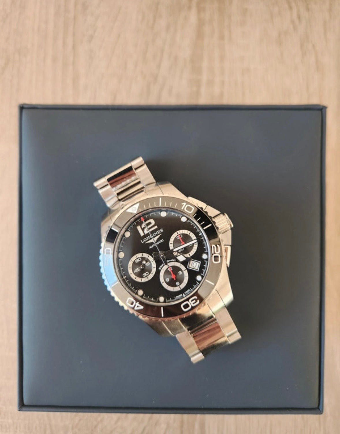 Longines Hydroconquest 43mm - Chronograph - Ceramic - Impecabil, Full set