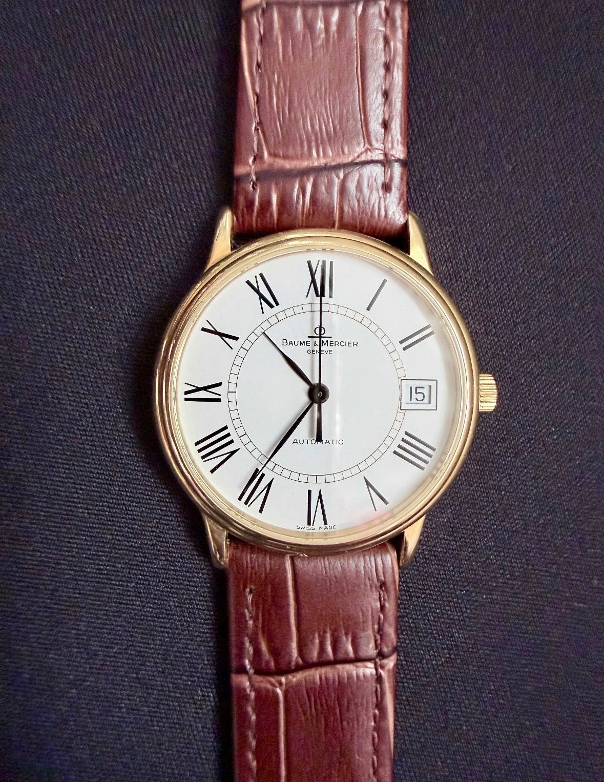 Cas eBaume Mercier Geneve - Aur 18K - Full set - Automatic