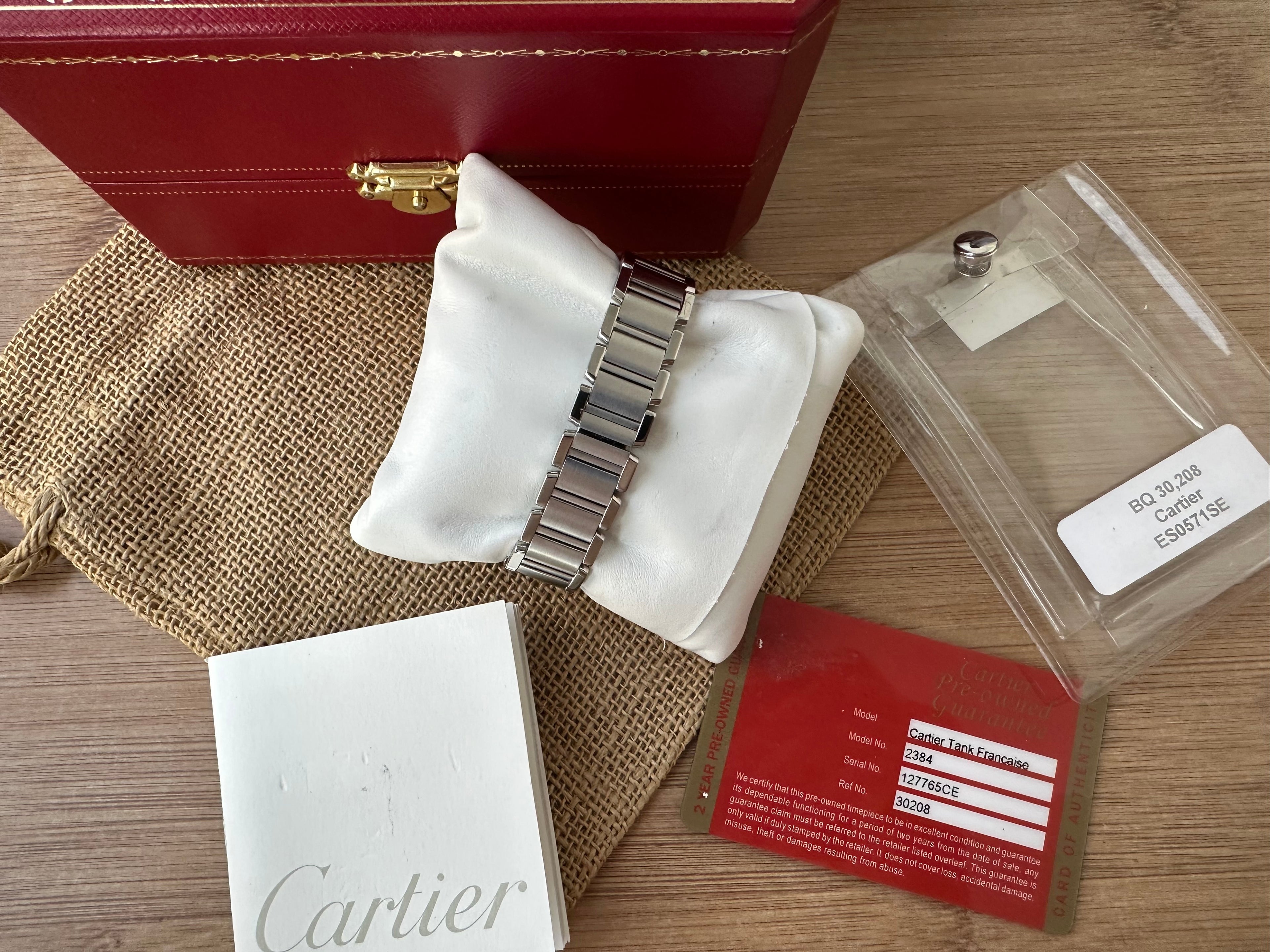 Cartier Tank Française Full set, impecabil 20mm - 2384