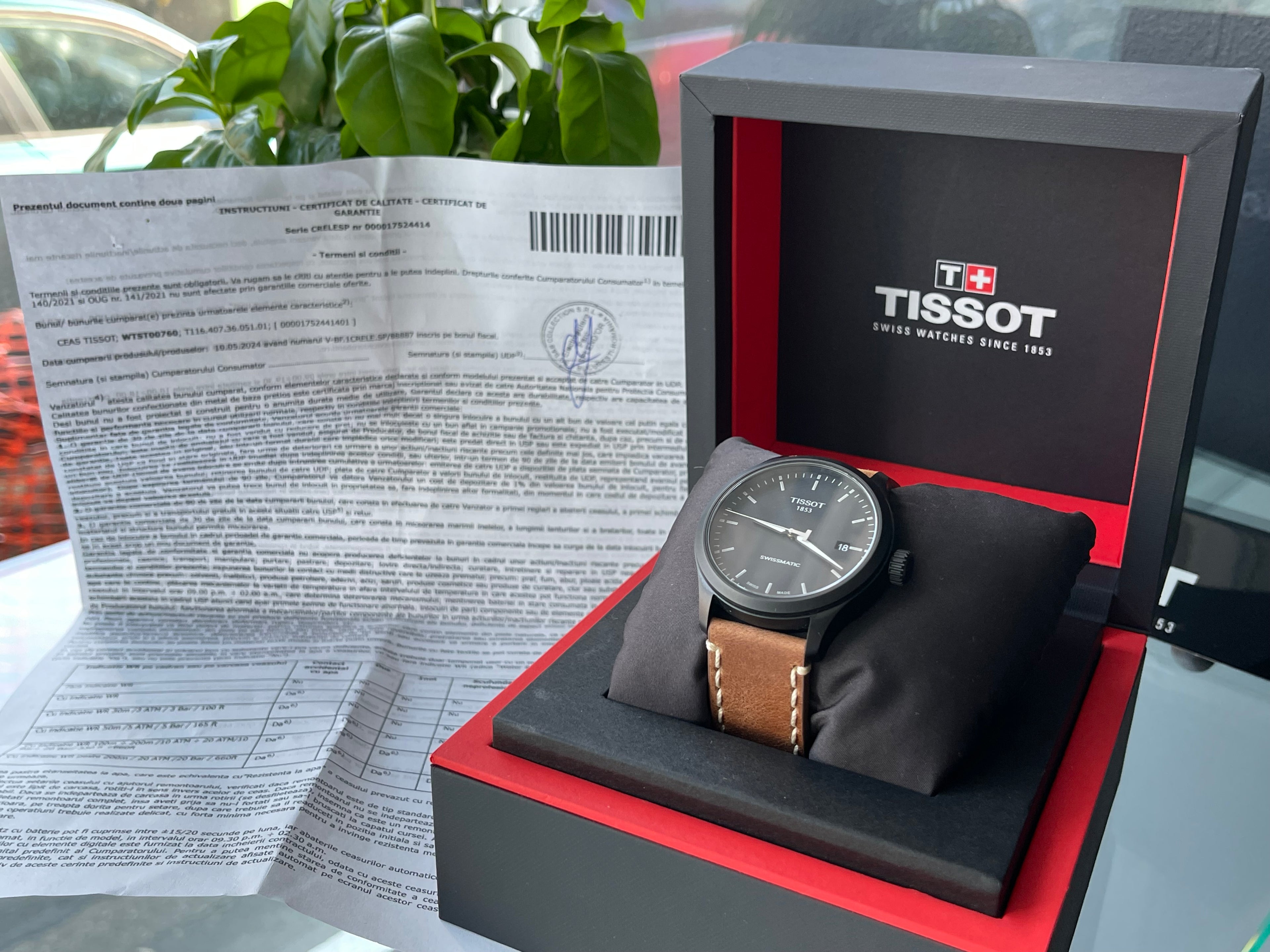 Ceas Tissot Gent XL Swissmatic - Ref. T116.407.36.051.01 - 43mm diametrul condiție excelentǎ