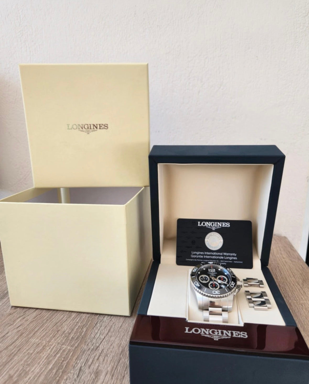 Longines Hydroconquest 43mm - Chronograph - Ceramic - Impecabil, Full set