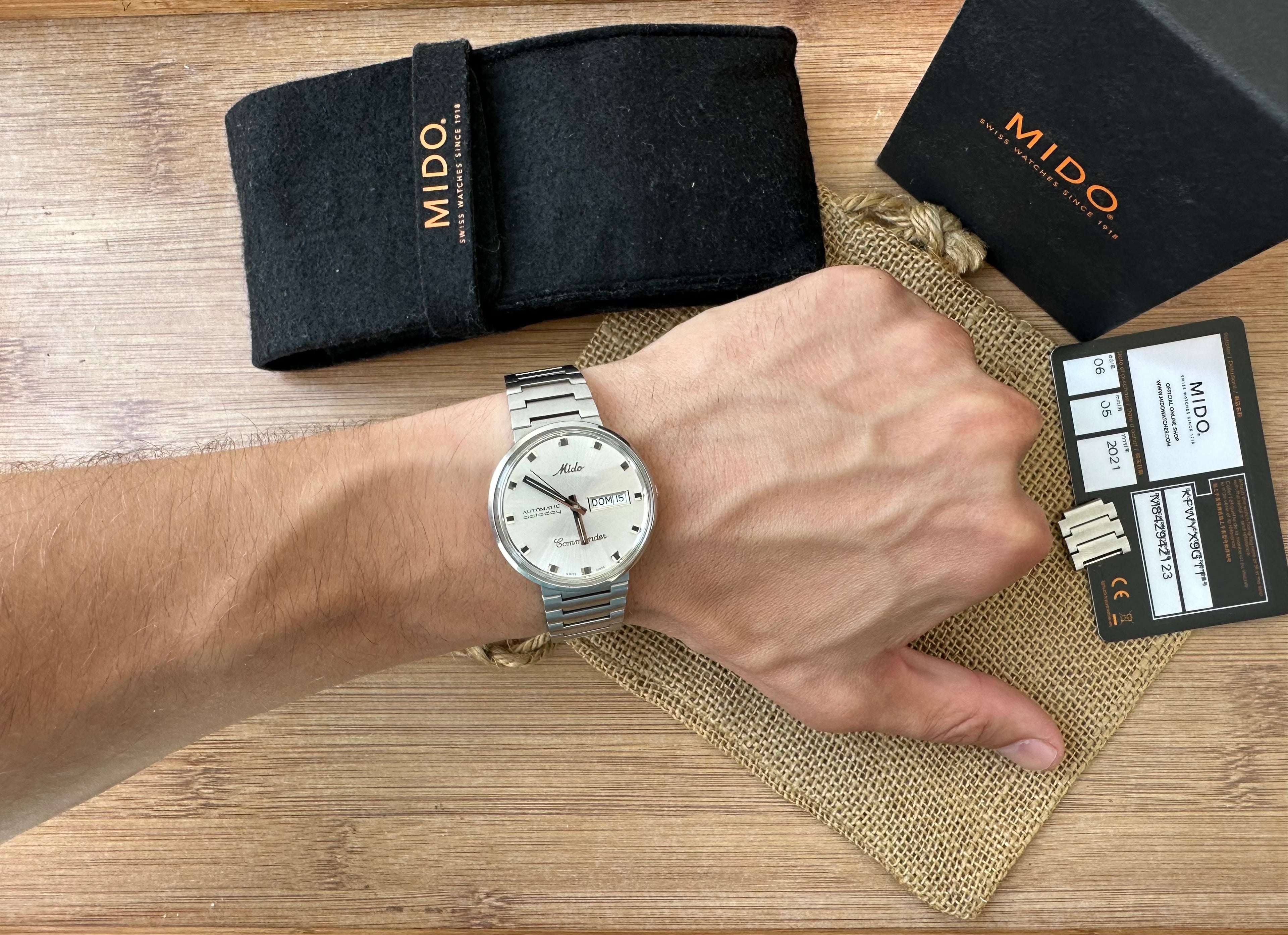 Ceas Mido Commander Automatic Datoday 39mm- Full set - Impecabil -M8425.4.11.1