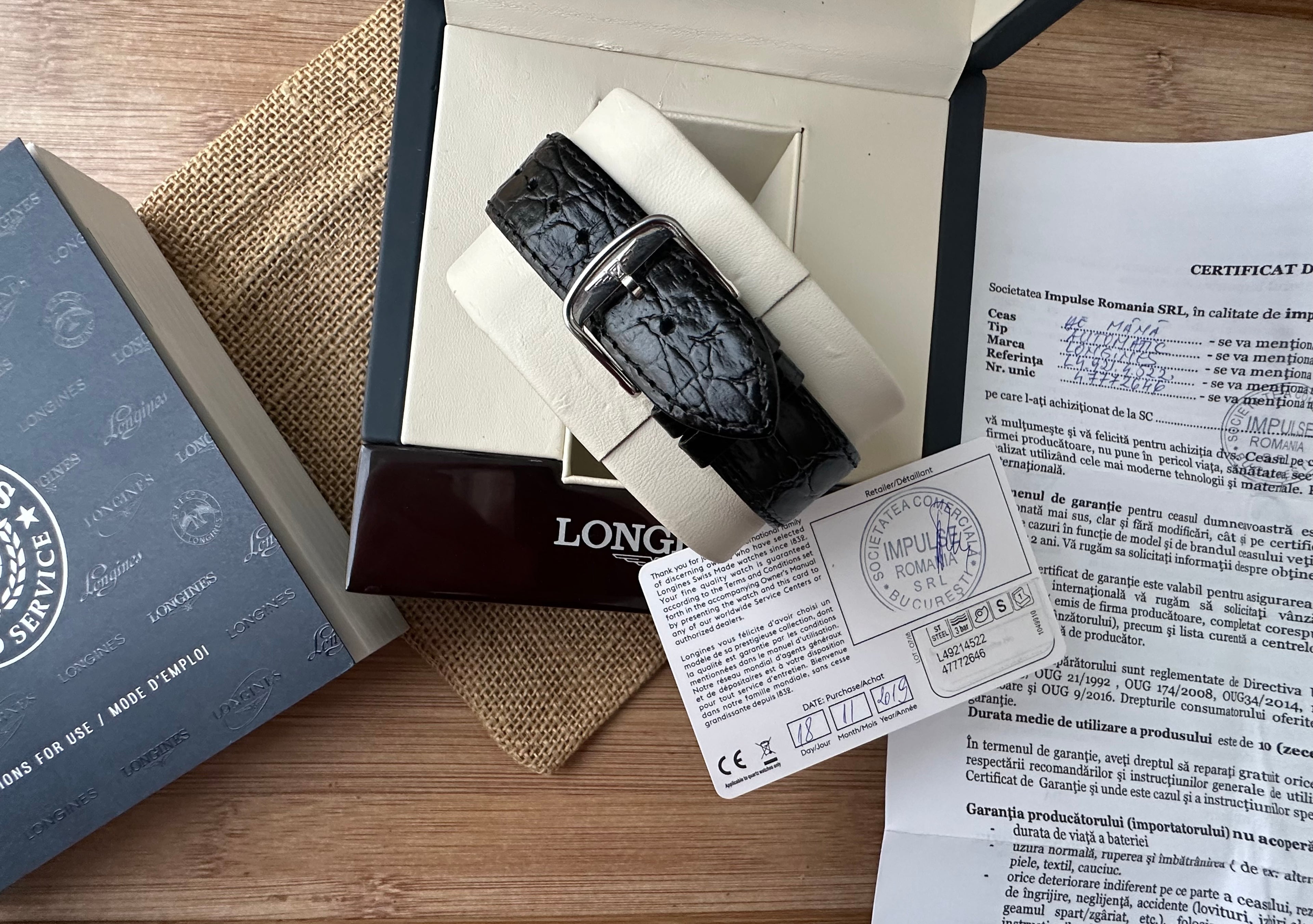 Longines Présence Automatic 38.5mm diametrul - impecabil - Full set L4.921.4.52.2