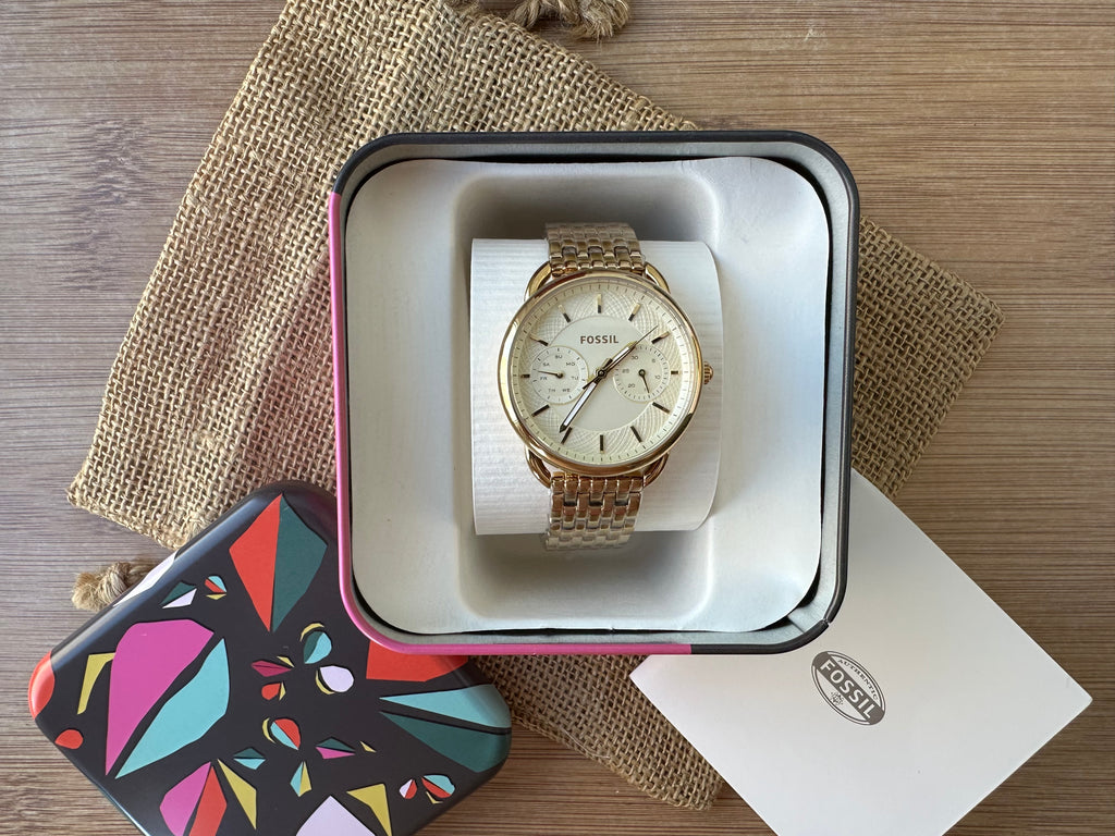Ceas Fossil Tailor Gold nou - ES3714 - 35mm diametrul