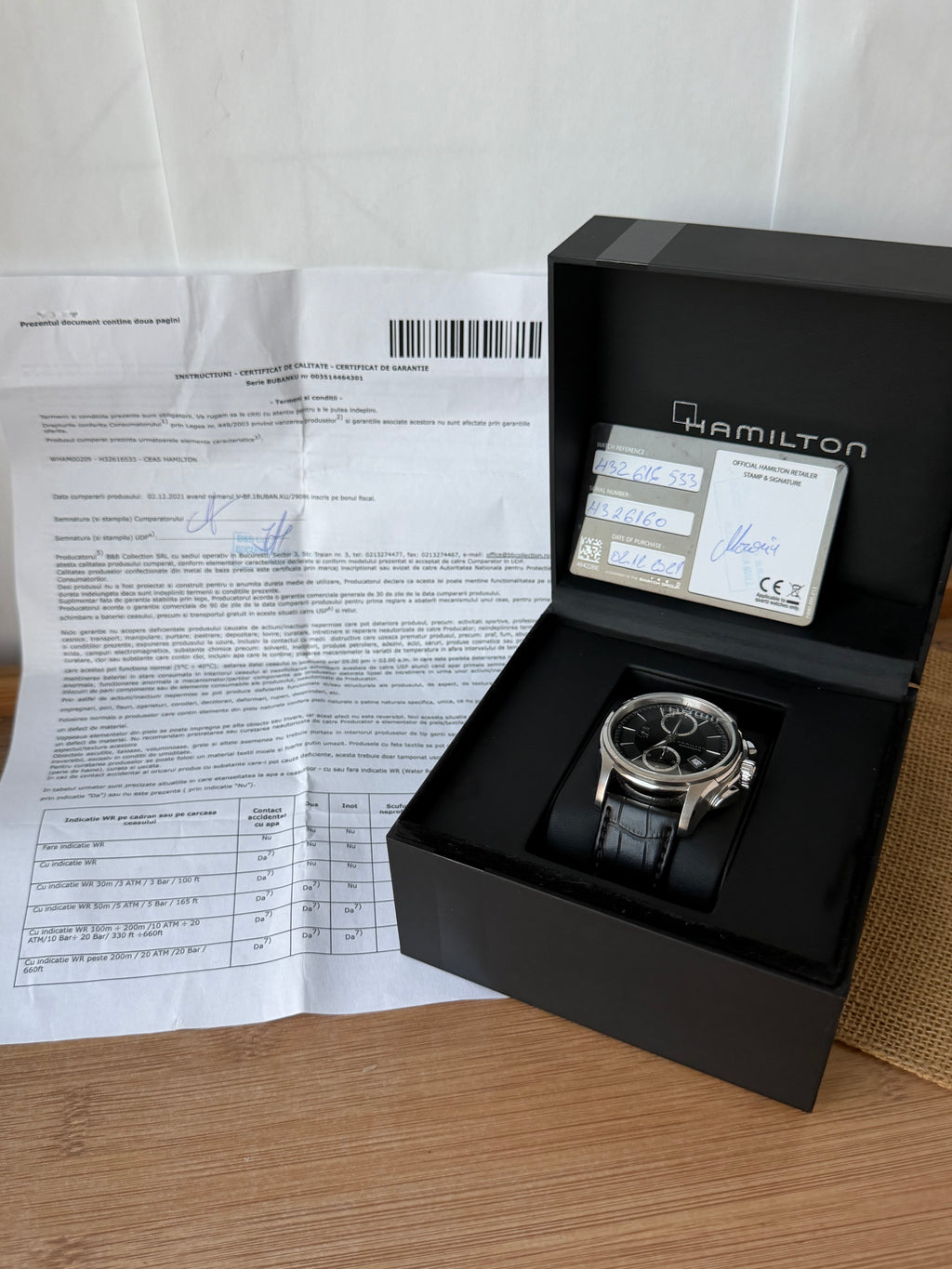 Hamilton Jazzmaster Valjoux 7750 - Ref. H326160