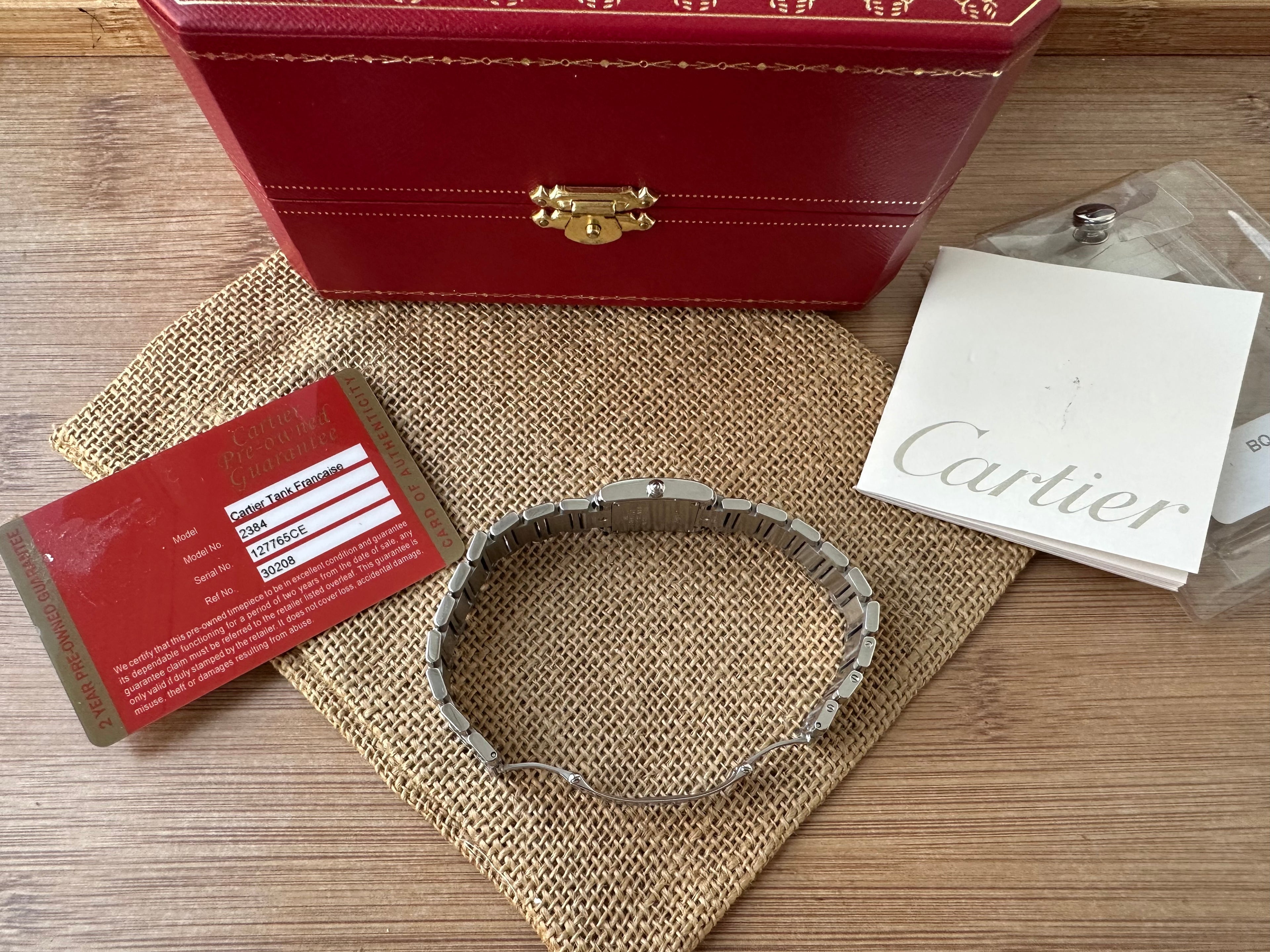 Cartier Tank Française Full set, impecabil 20mm - 2384