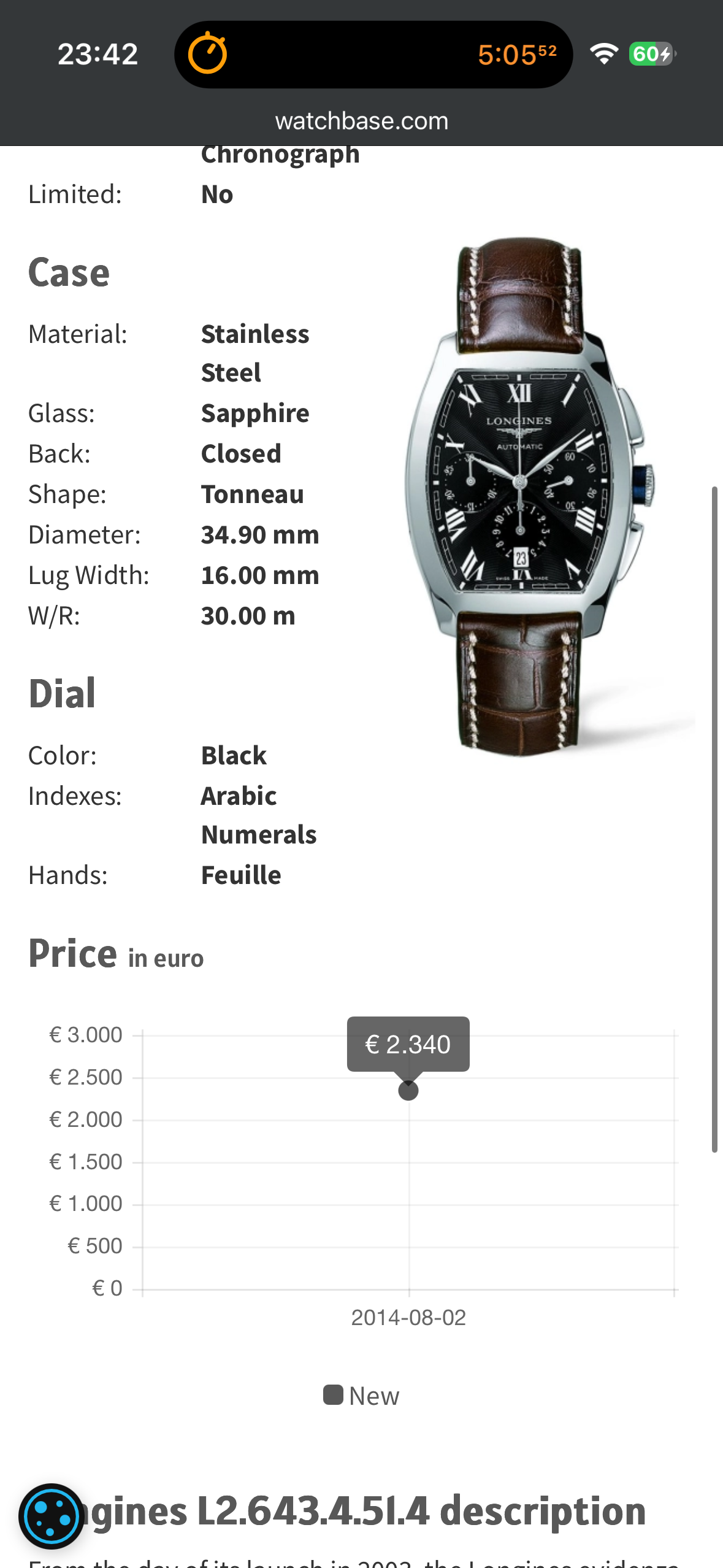Longines Evidenza